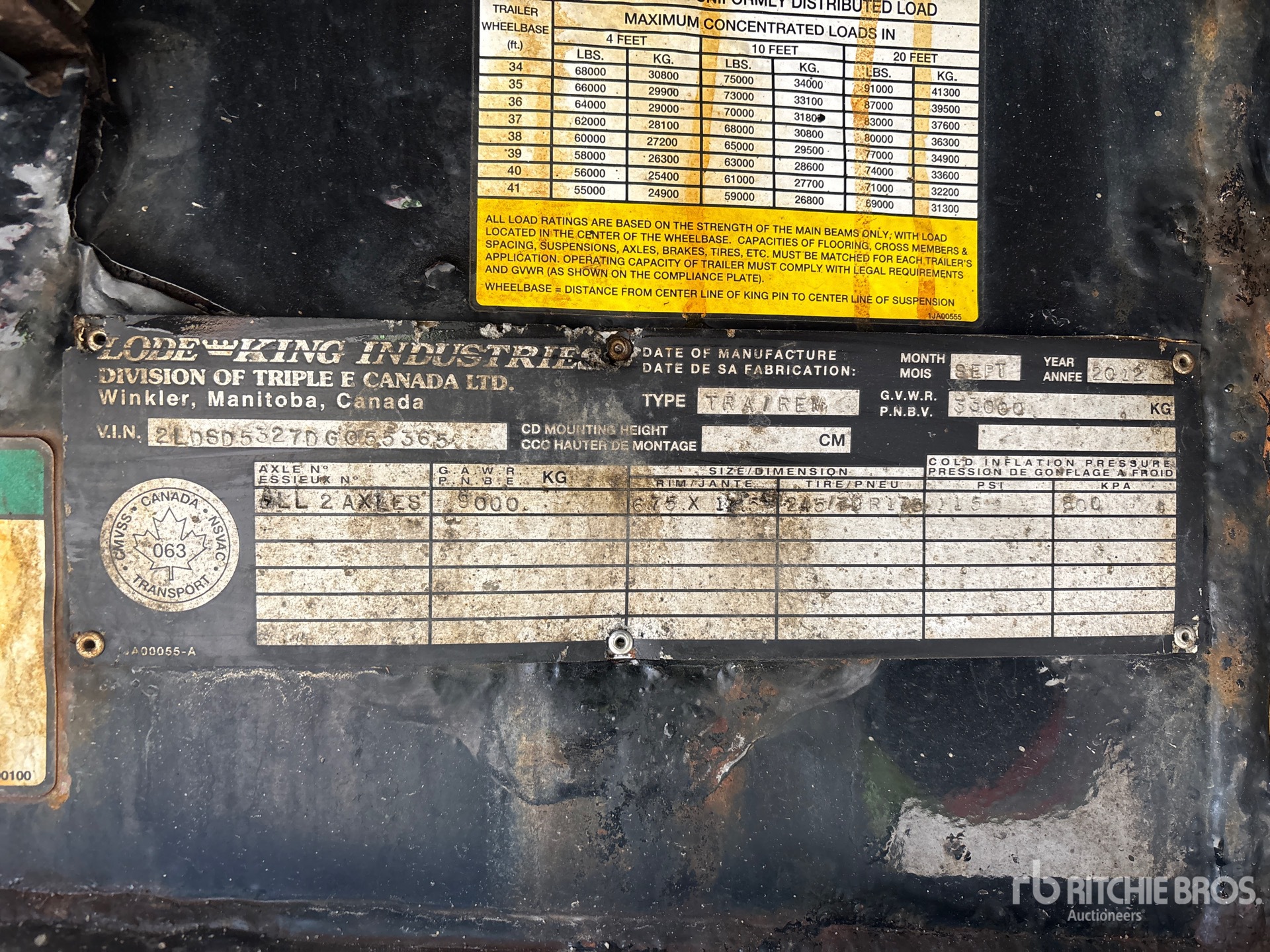 General Appearance with Numéro de série/Numéro d'identification du véhicule automobile