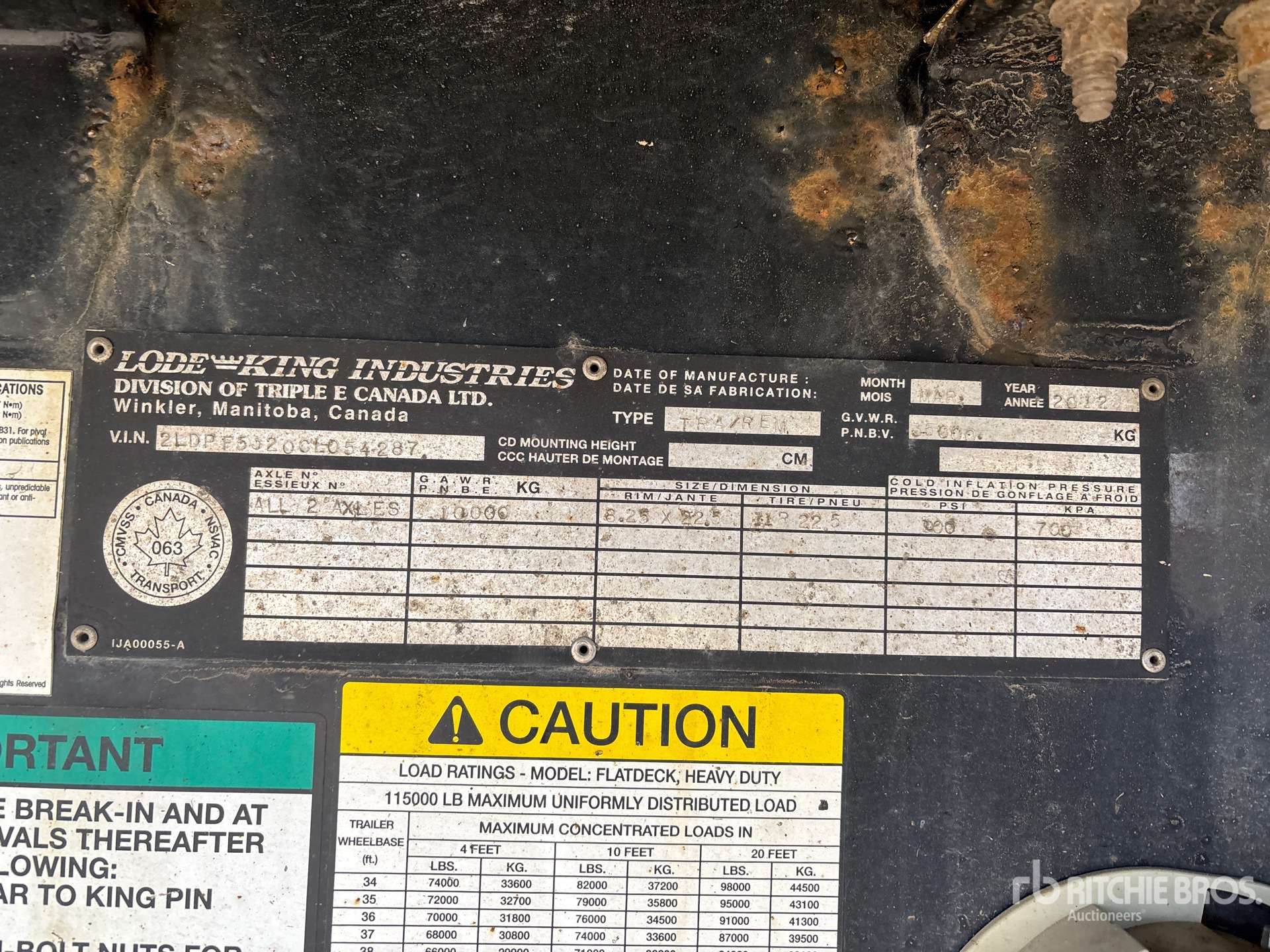 General Appearance with Numer seryjny/numer identyfikacyjny pojazdu