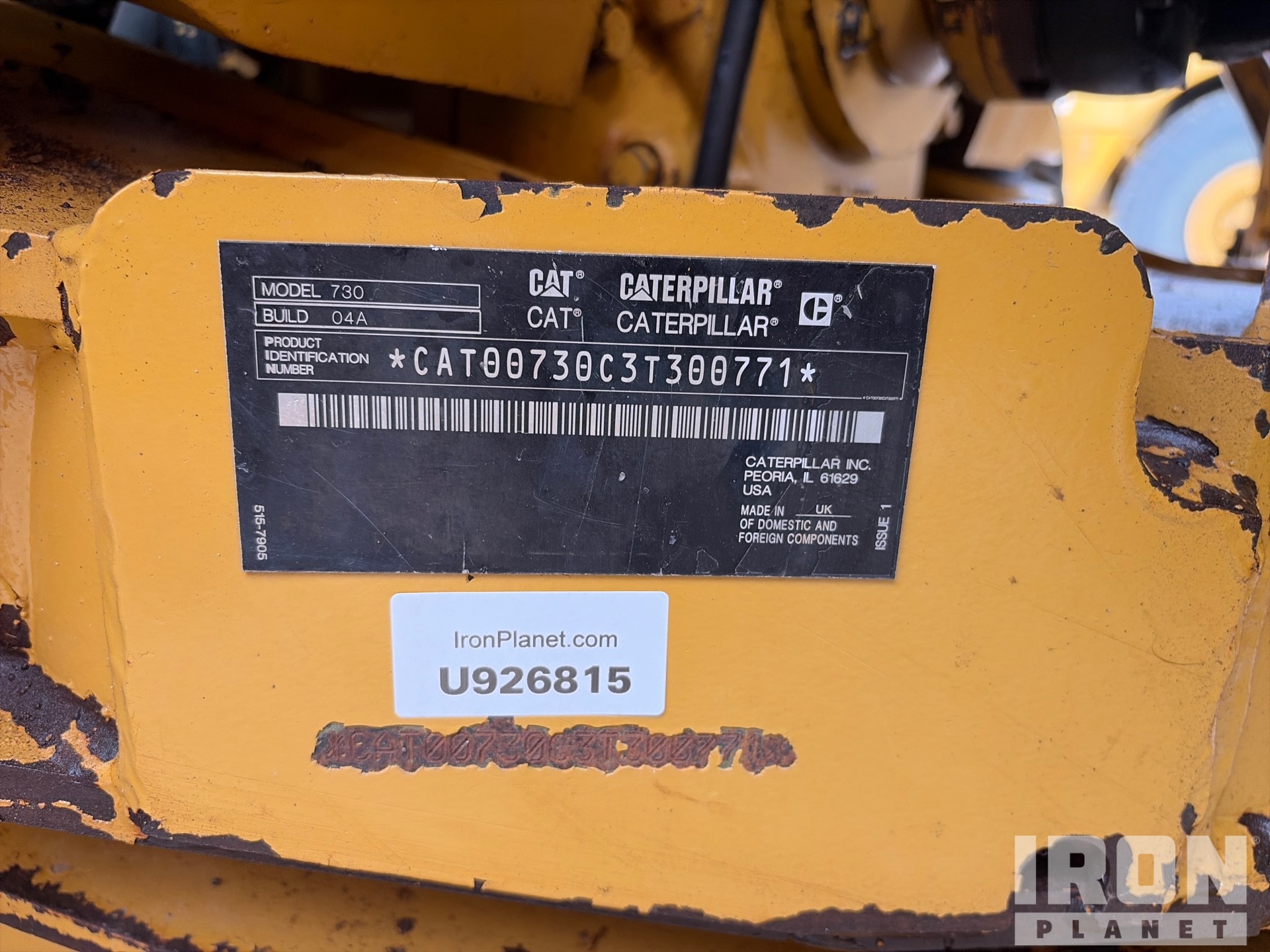 General Appearance with Seriennummer / FIN