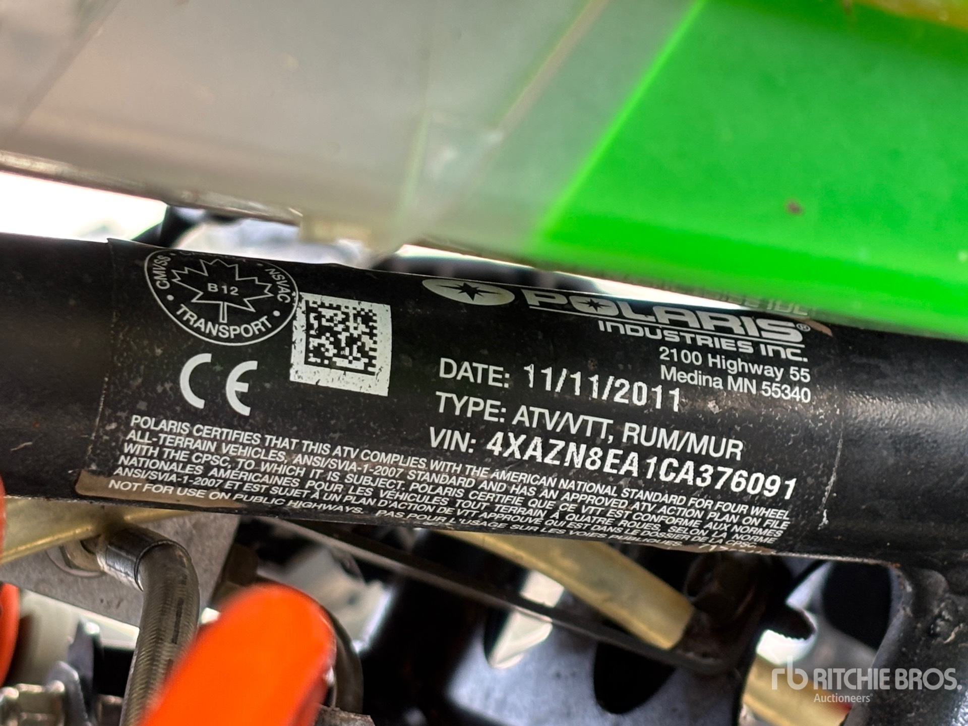 General Appearance with N.º de serie/VIN