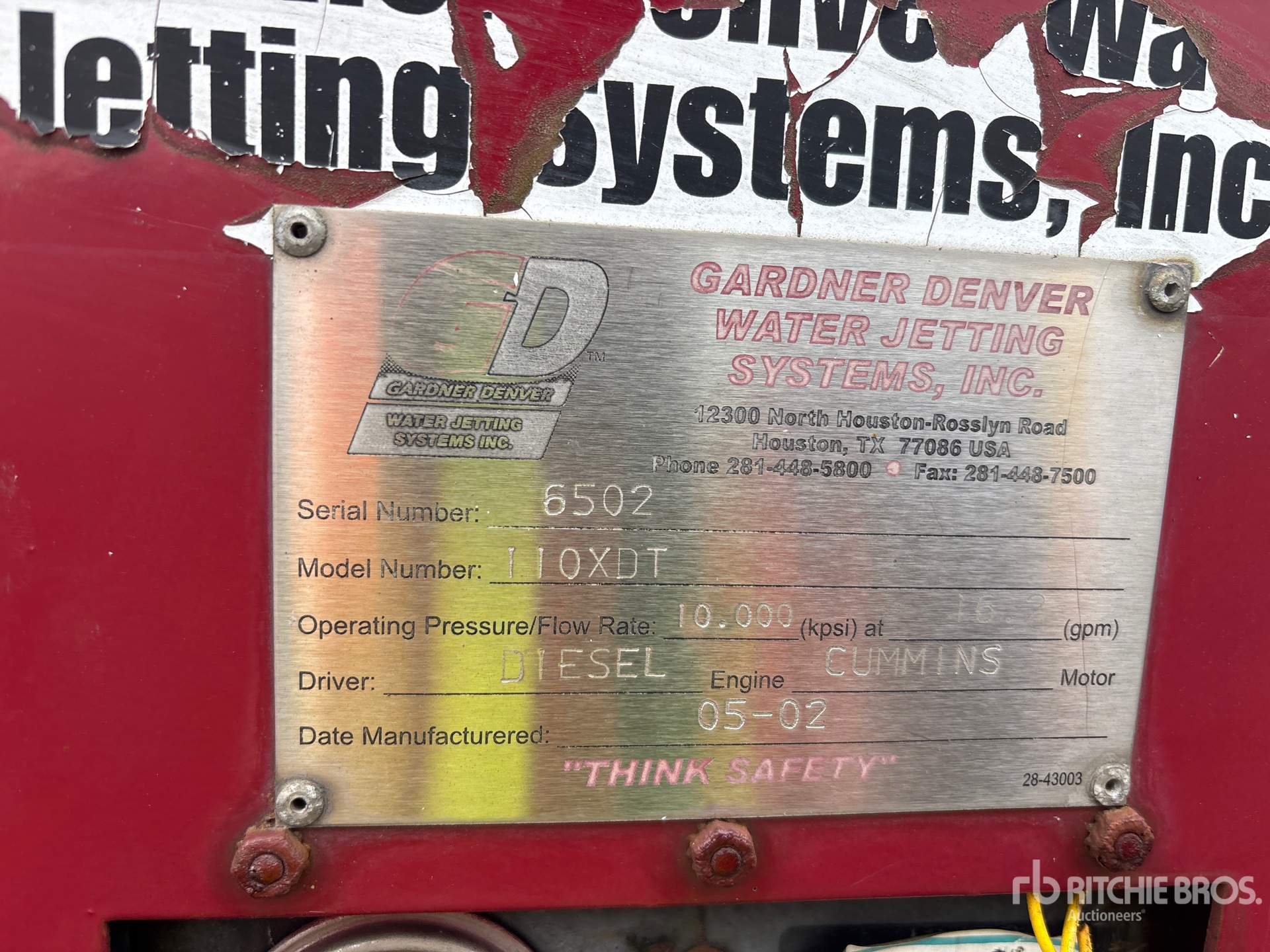 General Appearance with N.º de serie/VIN