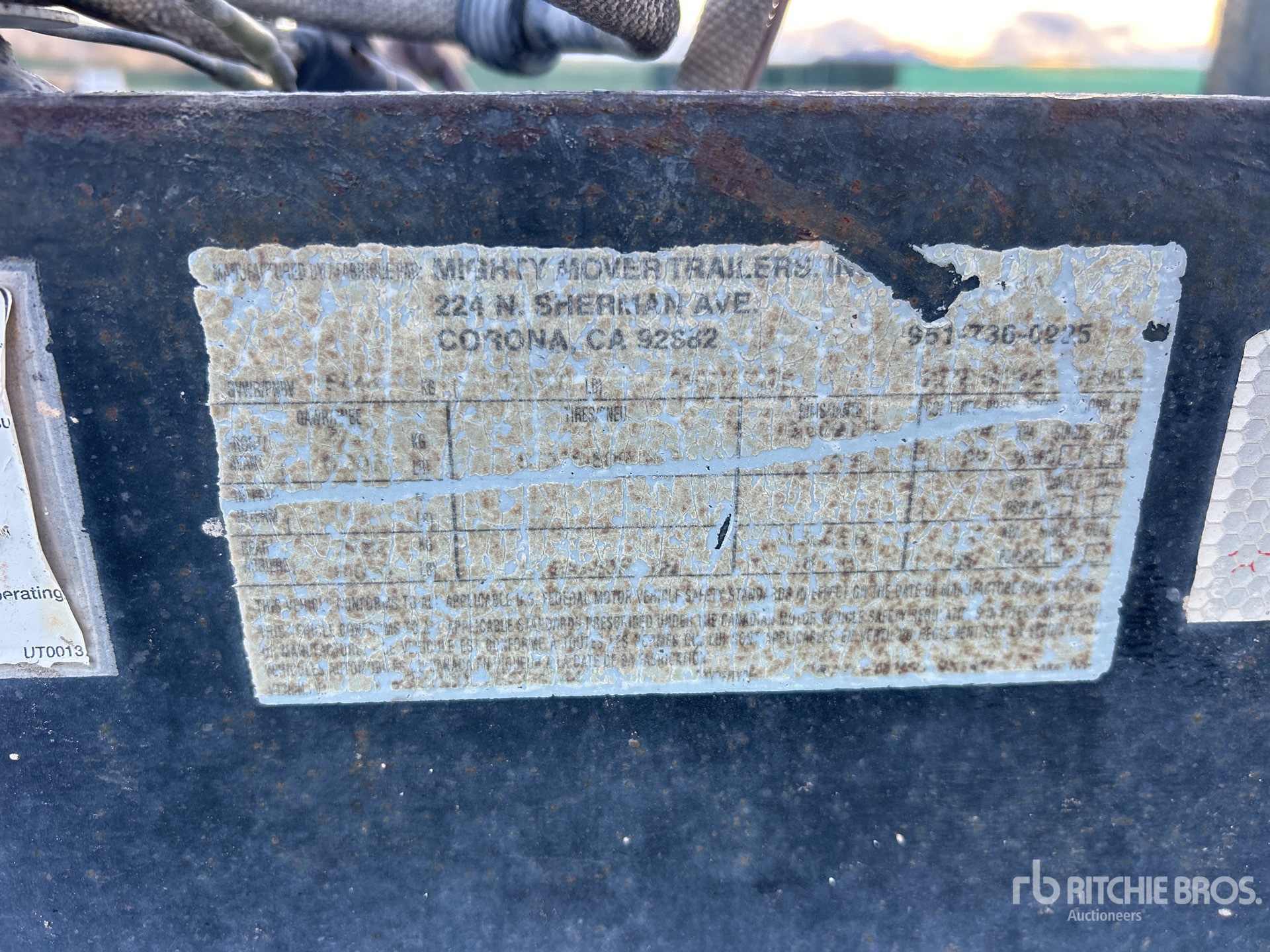 General Appearance with N.º de serie/VIN