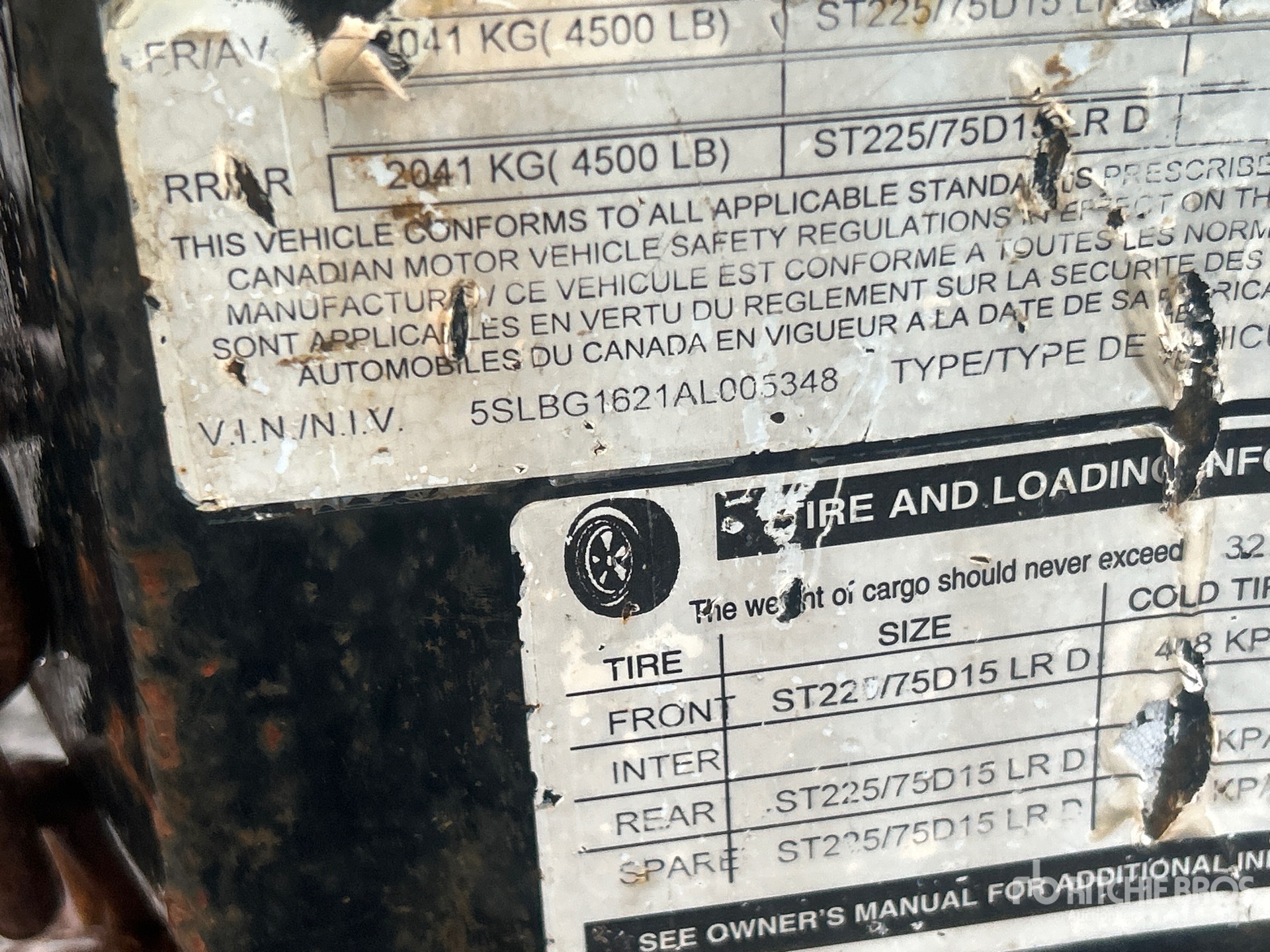 General Appearance with Numer seryjny/numer identyfikacyjny pojazdu