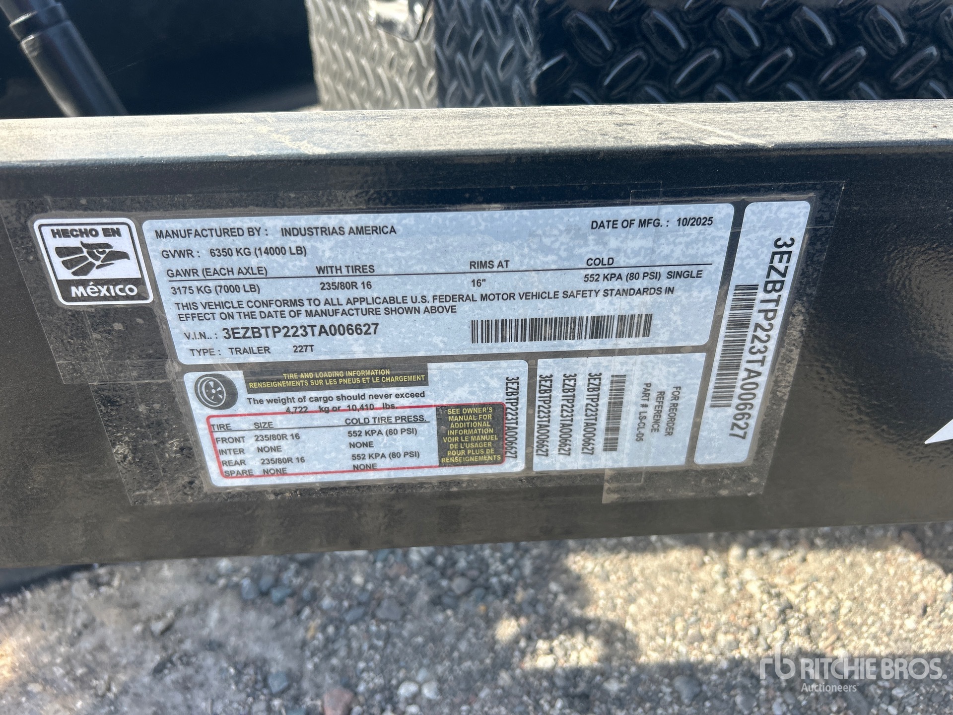 General Appearance with Numer seryjny/numer identyfikacyjny pojazdu