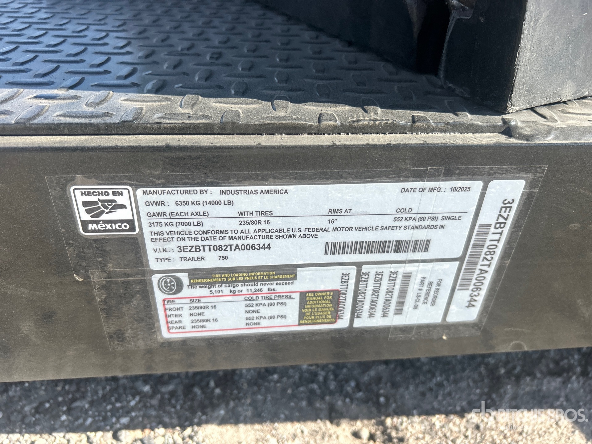 General Appearance with Numero seriale/numero d’identificazione del veicolo (VIN)