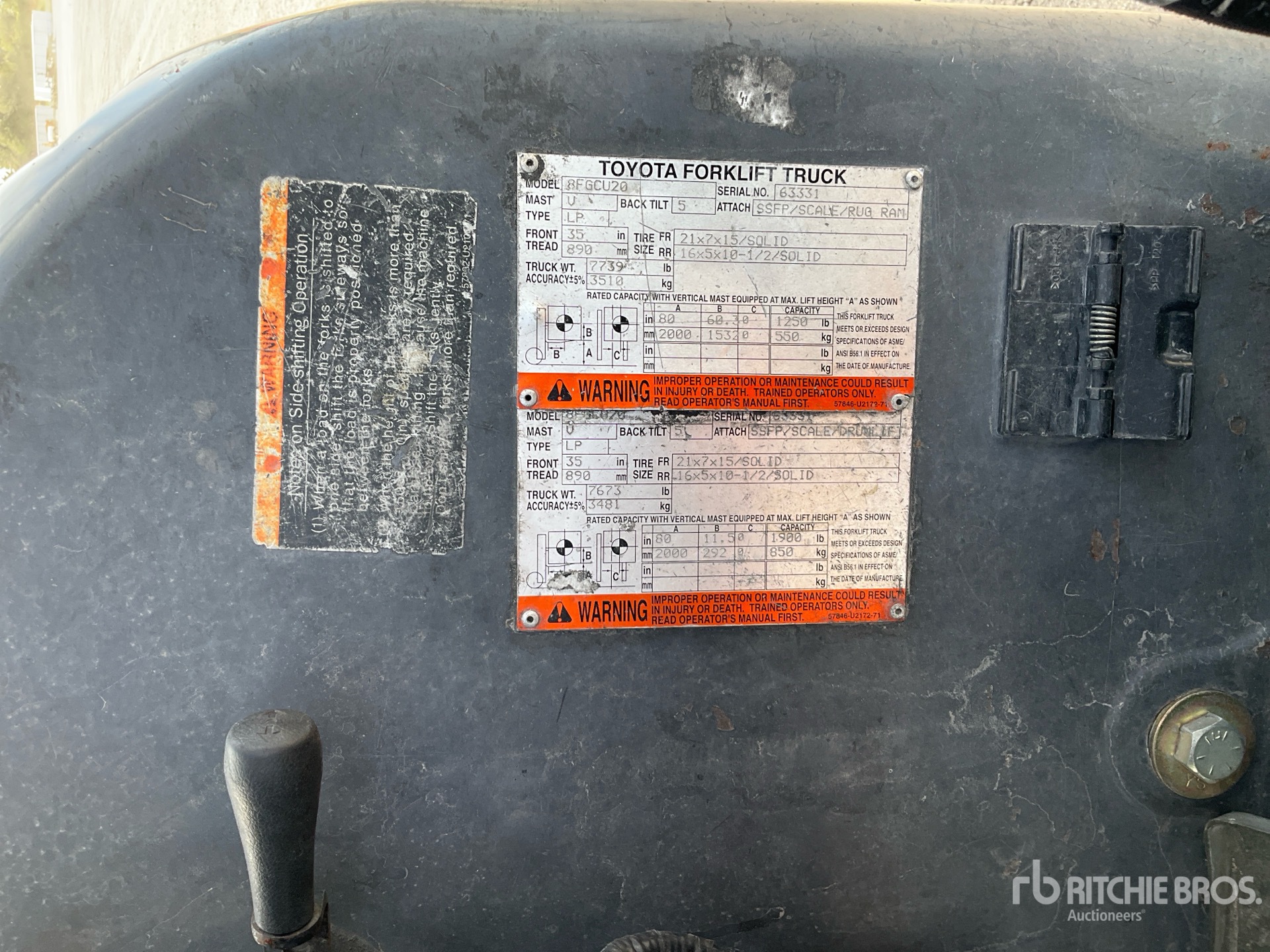 General Appearance with Numer seryjny/numer identyfikacyjny pojazdu