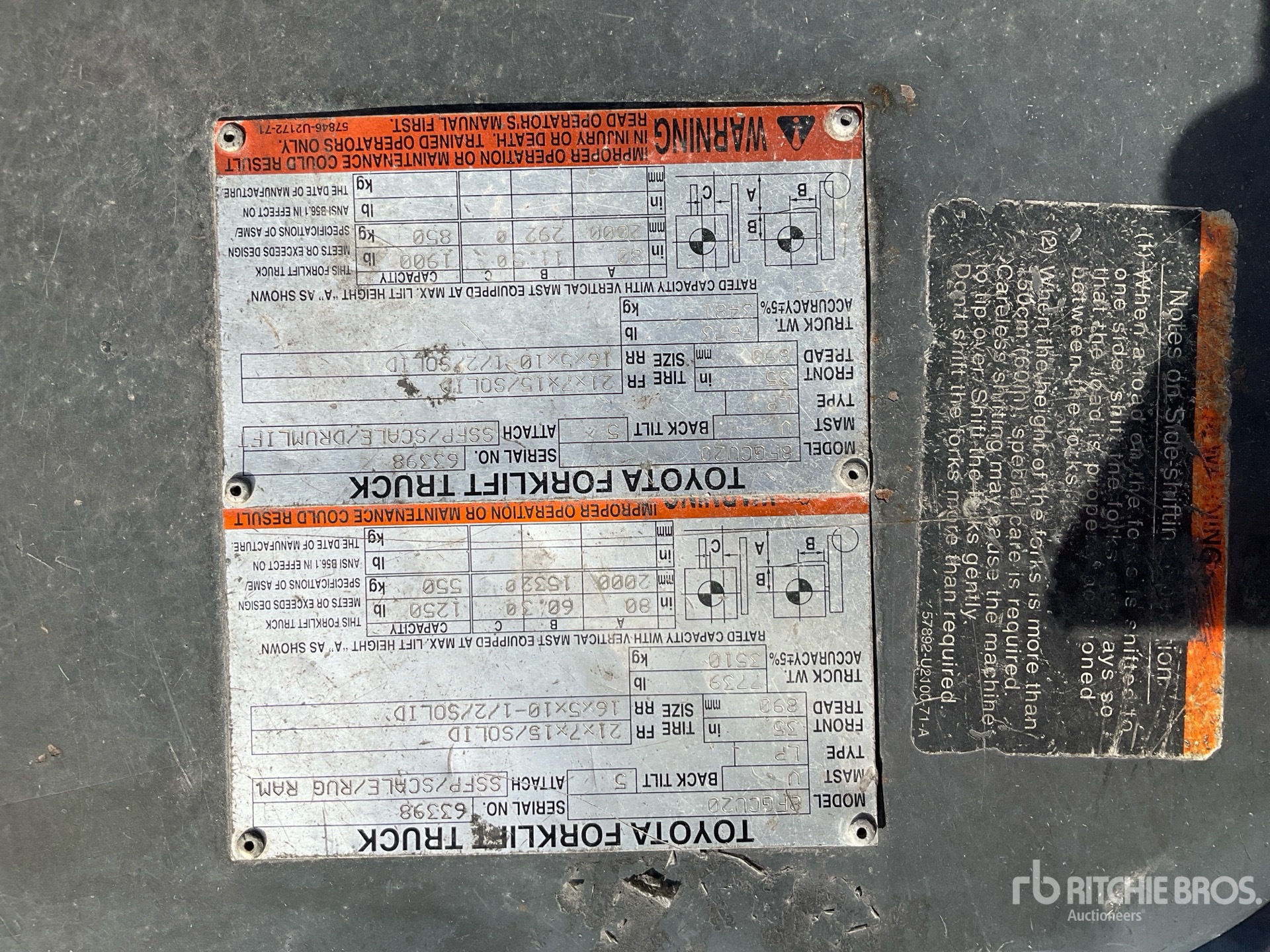 General Appearance with Numer seryjny/numer identyfikacyjny pojazdu