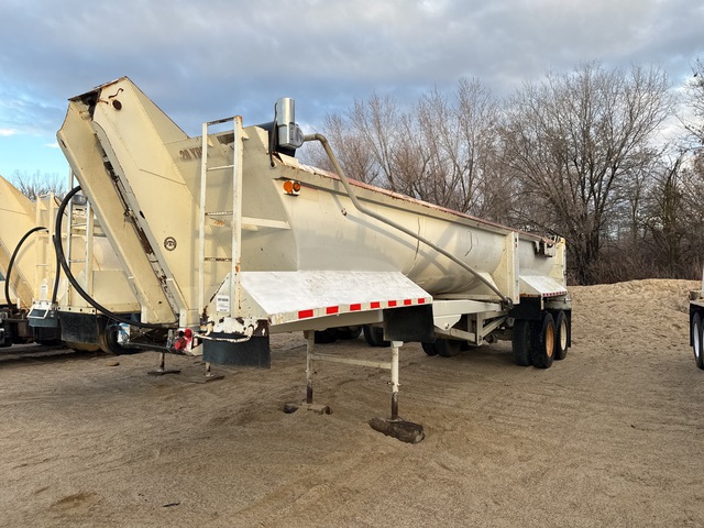 2007 Western 32 ft T/A Frameless Demolition End Dump Trailer