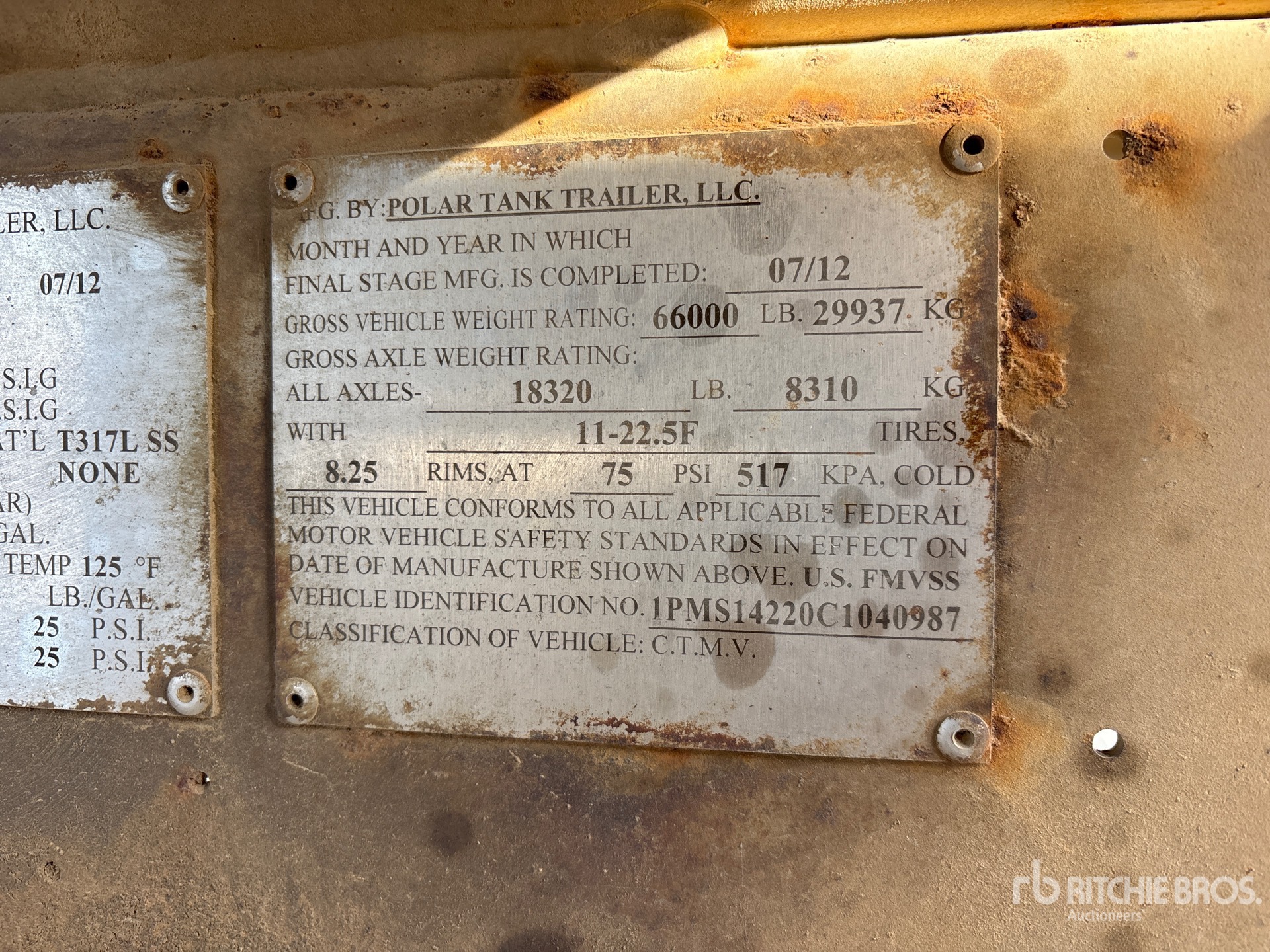 General Appearance with Numero seriale/numero d’identificazione del veicolo (VIN)