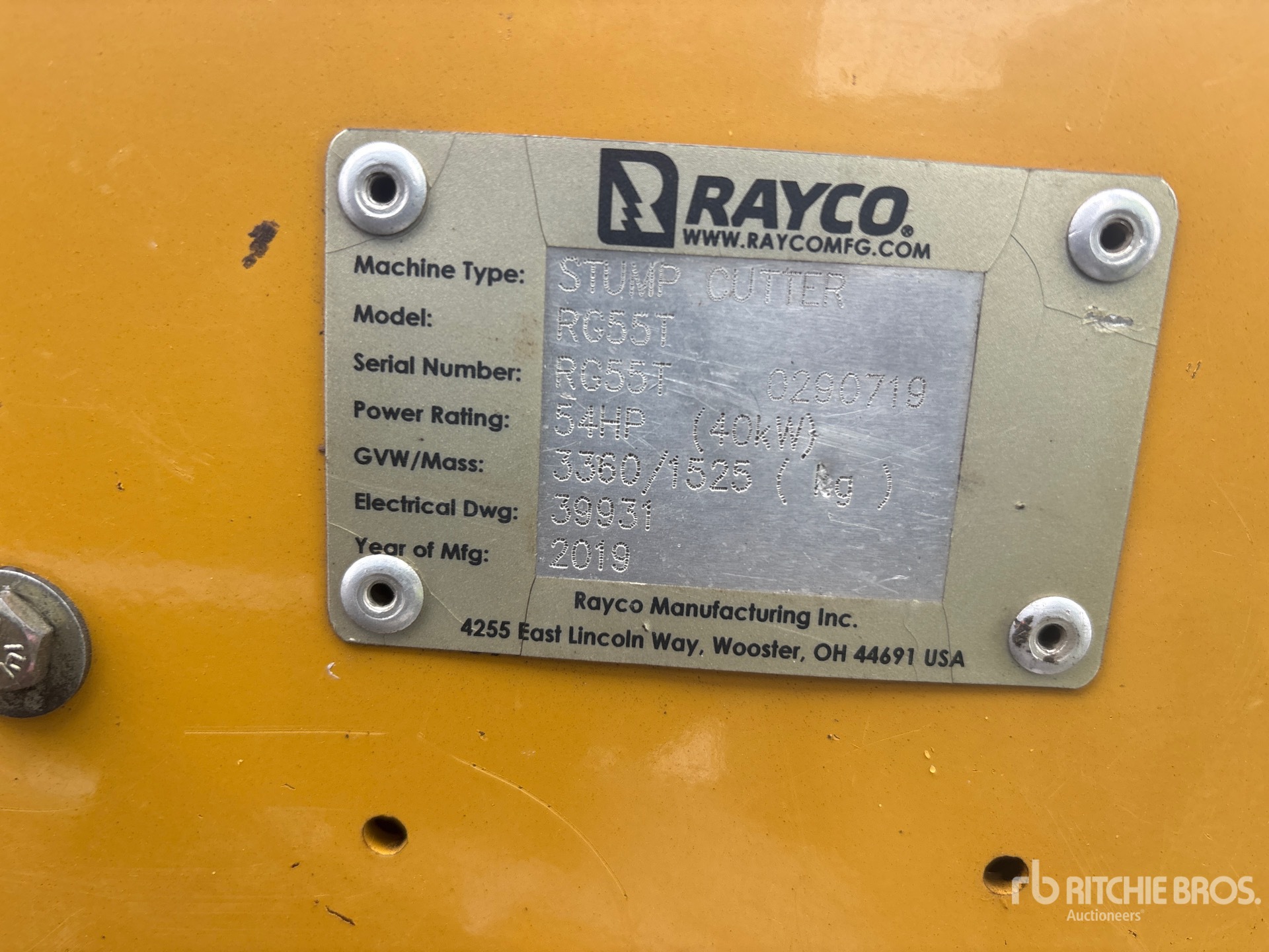 General Appearance with Numer seryjny/numer identyfikacyjny pojazdu