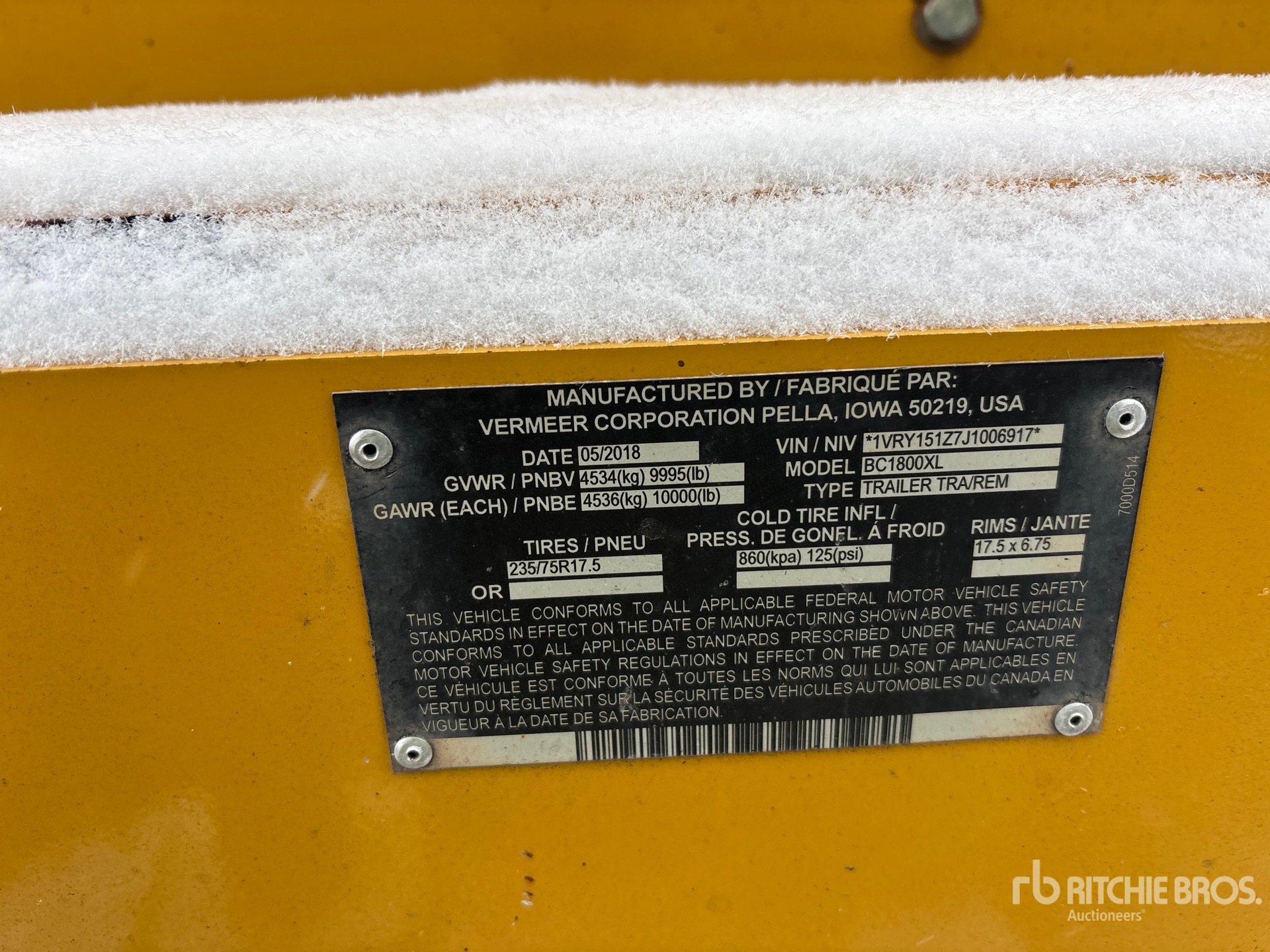 General Appearance with Numer seryjny/numer identyfikacyjny pojazdu