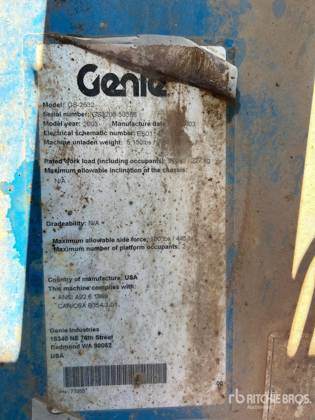 General Appearance with Numer seryjny/numer identyfikacyjny pojazdu