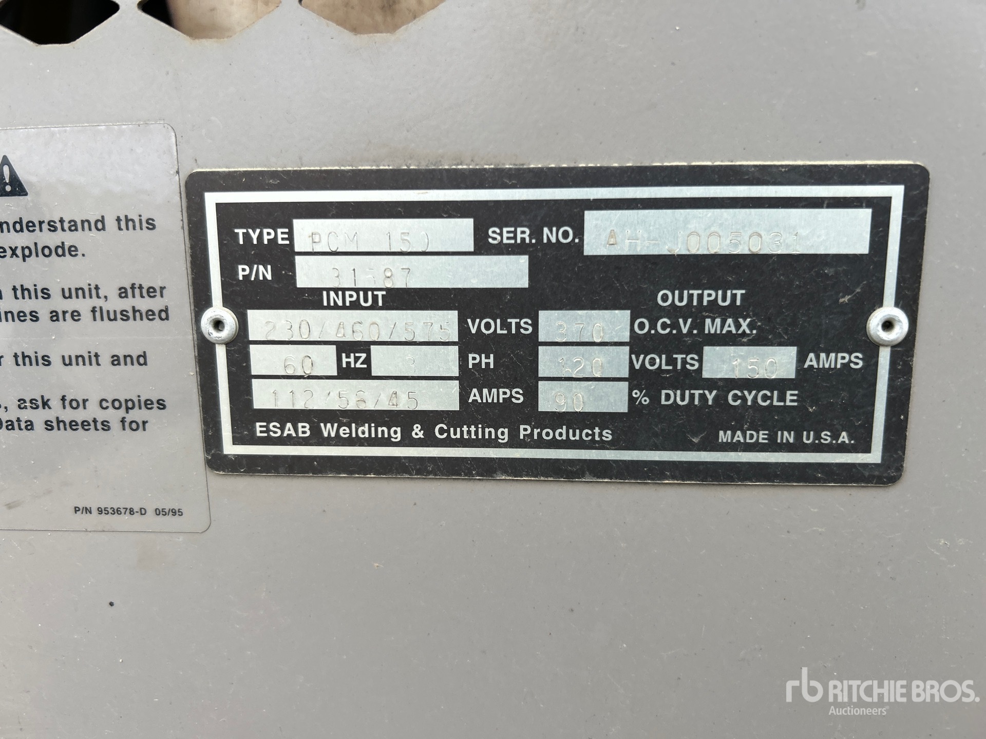 General Appearance with N.º de serie/VIN