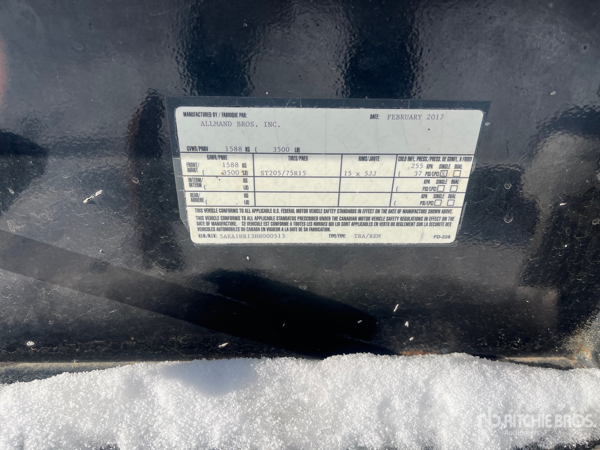 General Appearance with N.º de serie/VIN