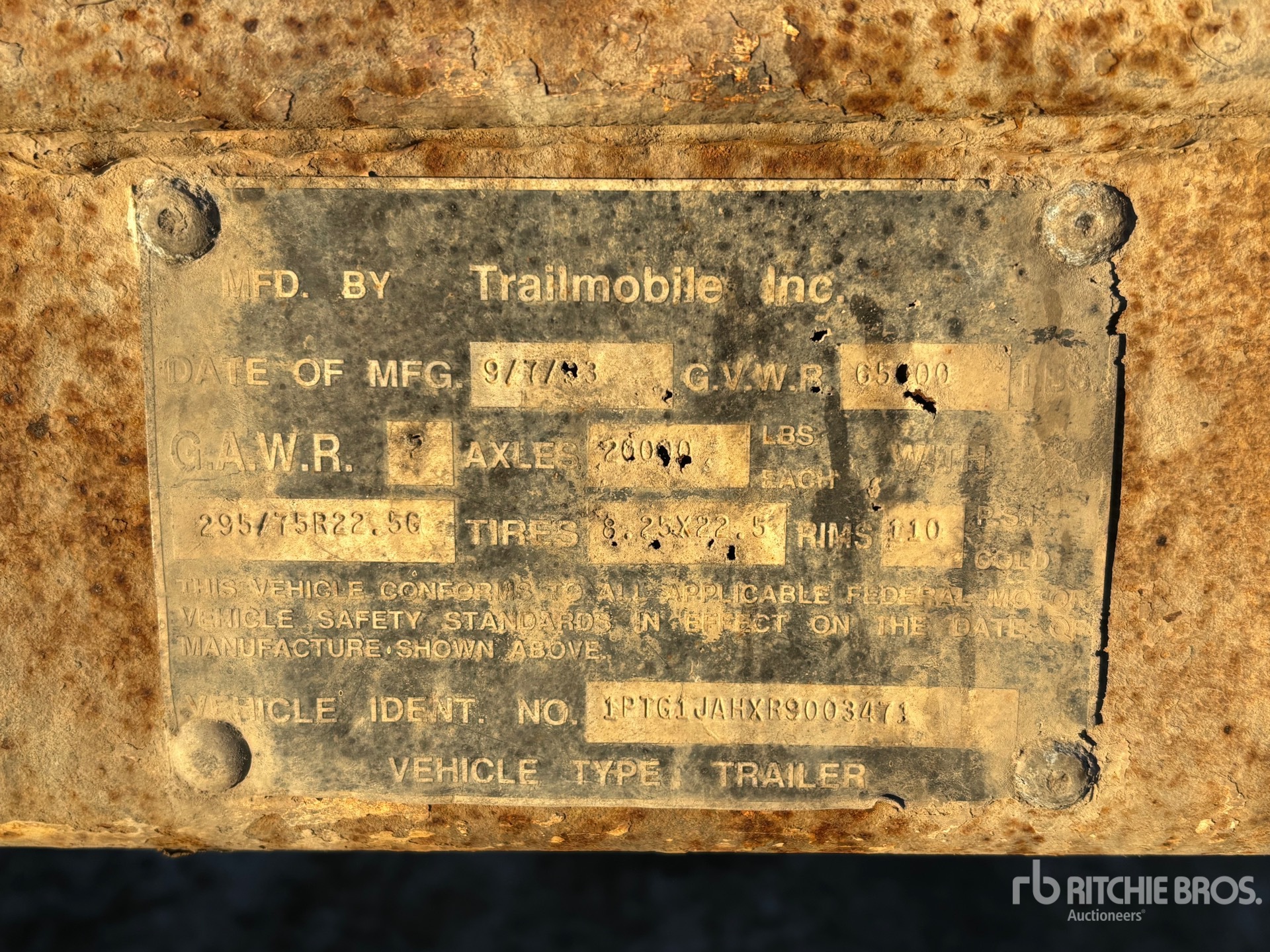 General Appearance with N.º de serie/VIN