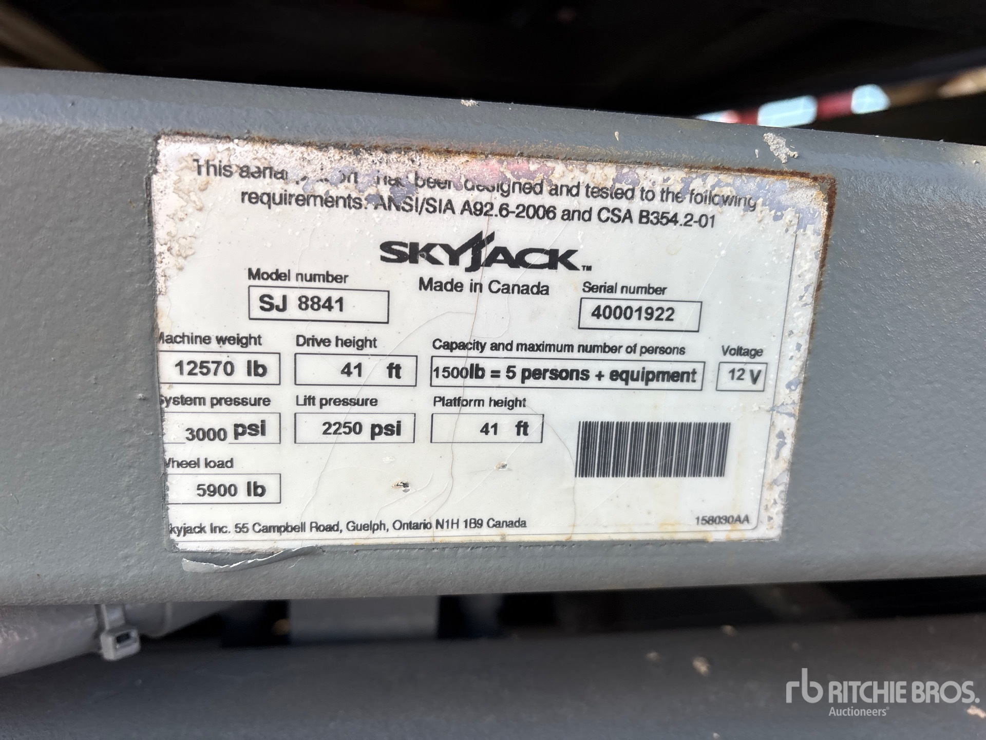 General Appearance with N.º de serie/VIN