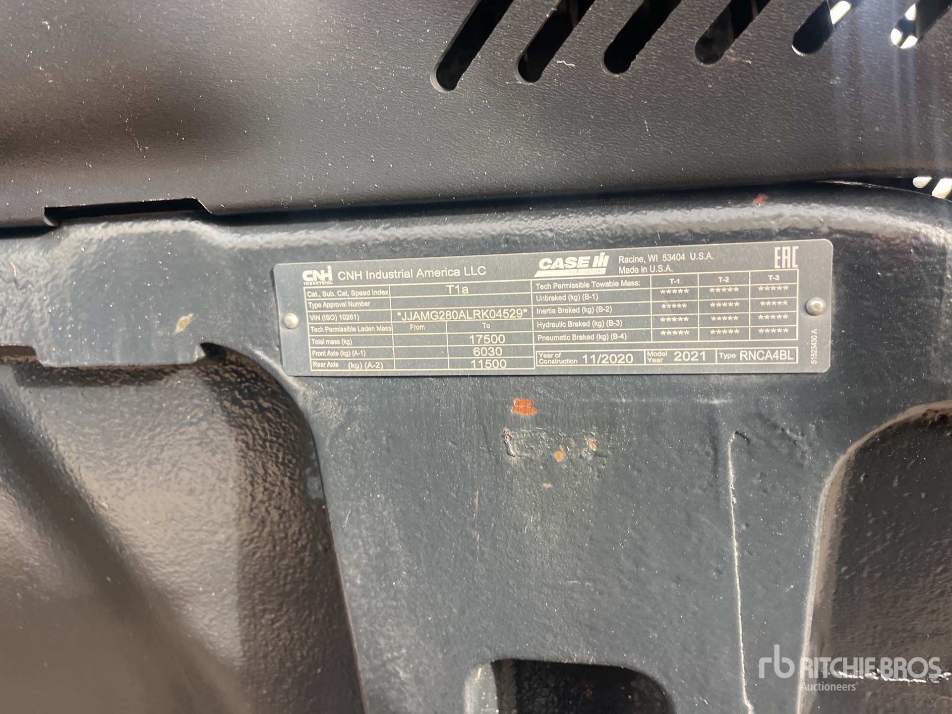 General Appearance with N.º de serie/VIN