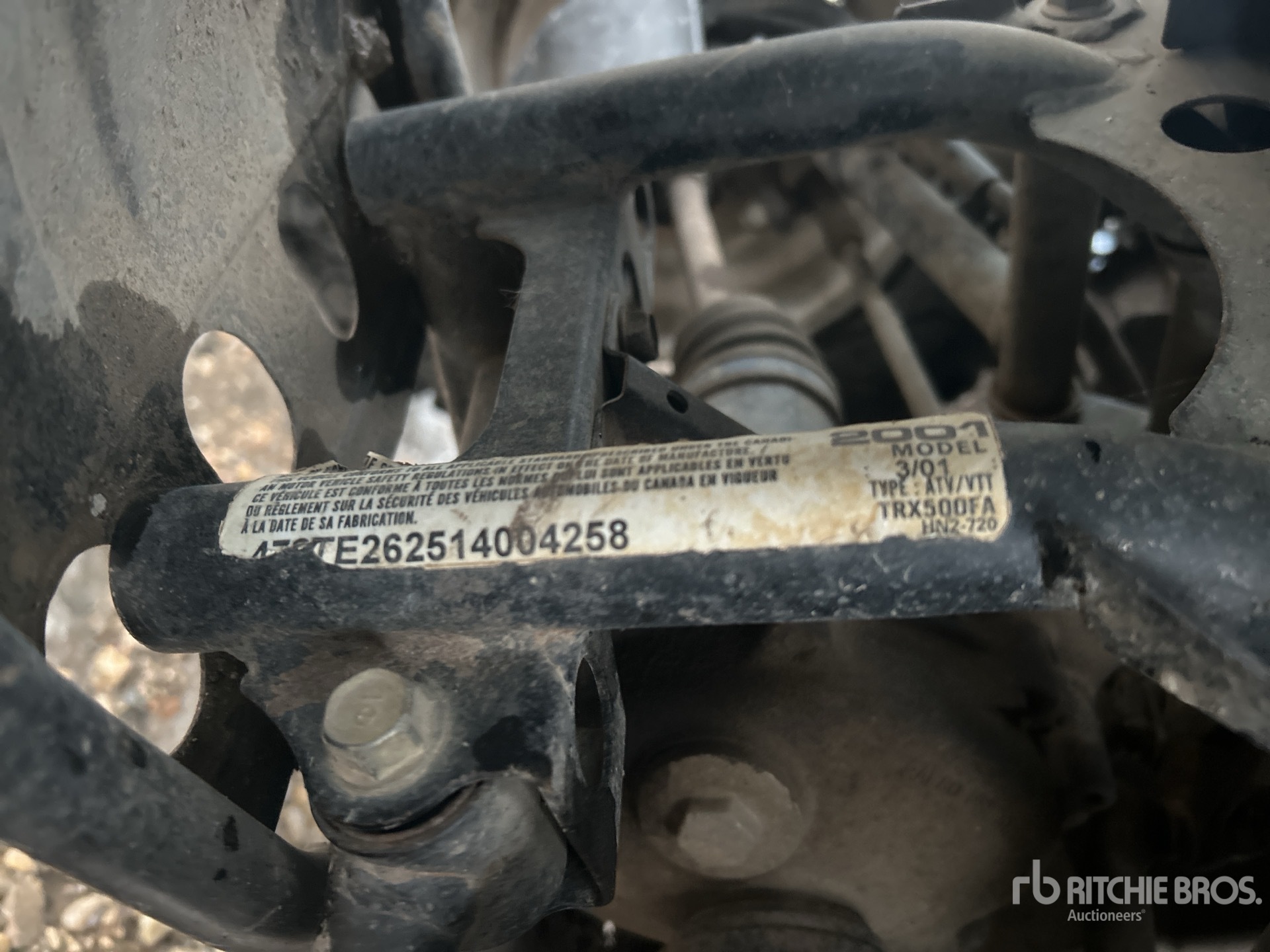 General Appearance with N.º de serie/VIN