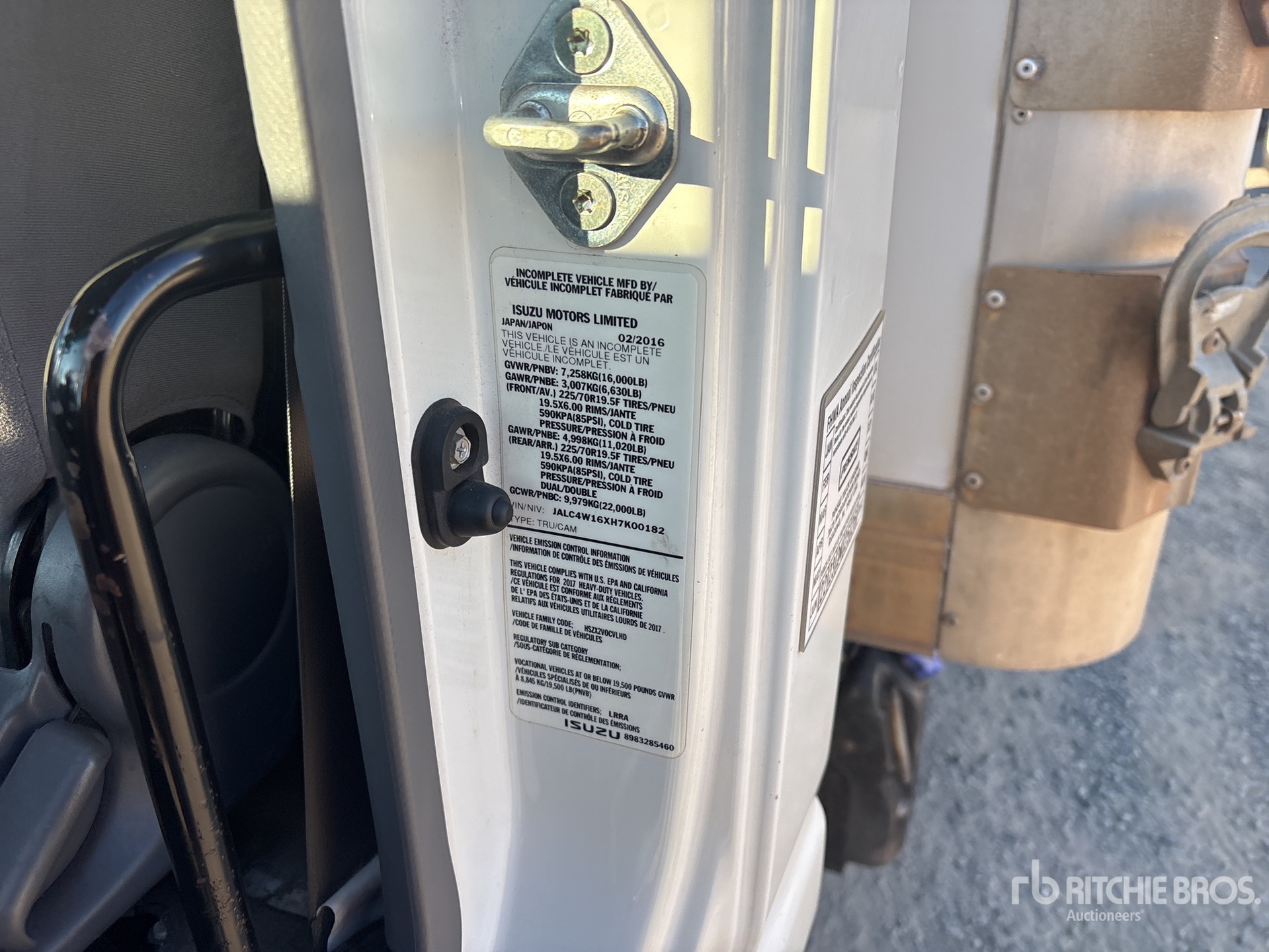 General Appearance with N.º de serie/VIN