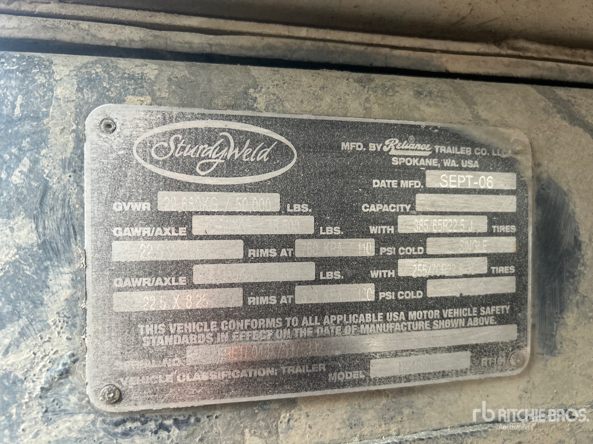 General Appearance with Numéro de série/Numéro d'identification du véhicule automobile