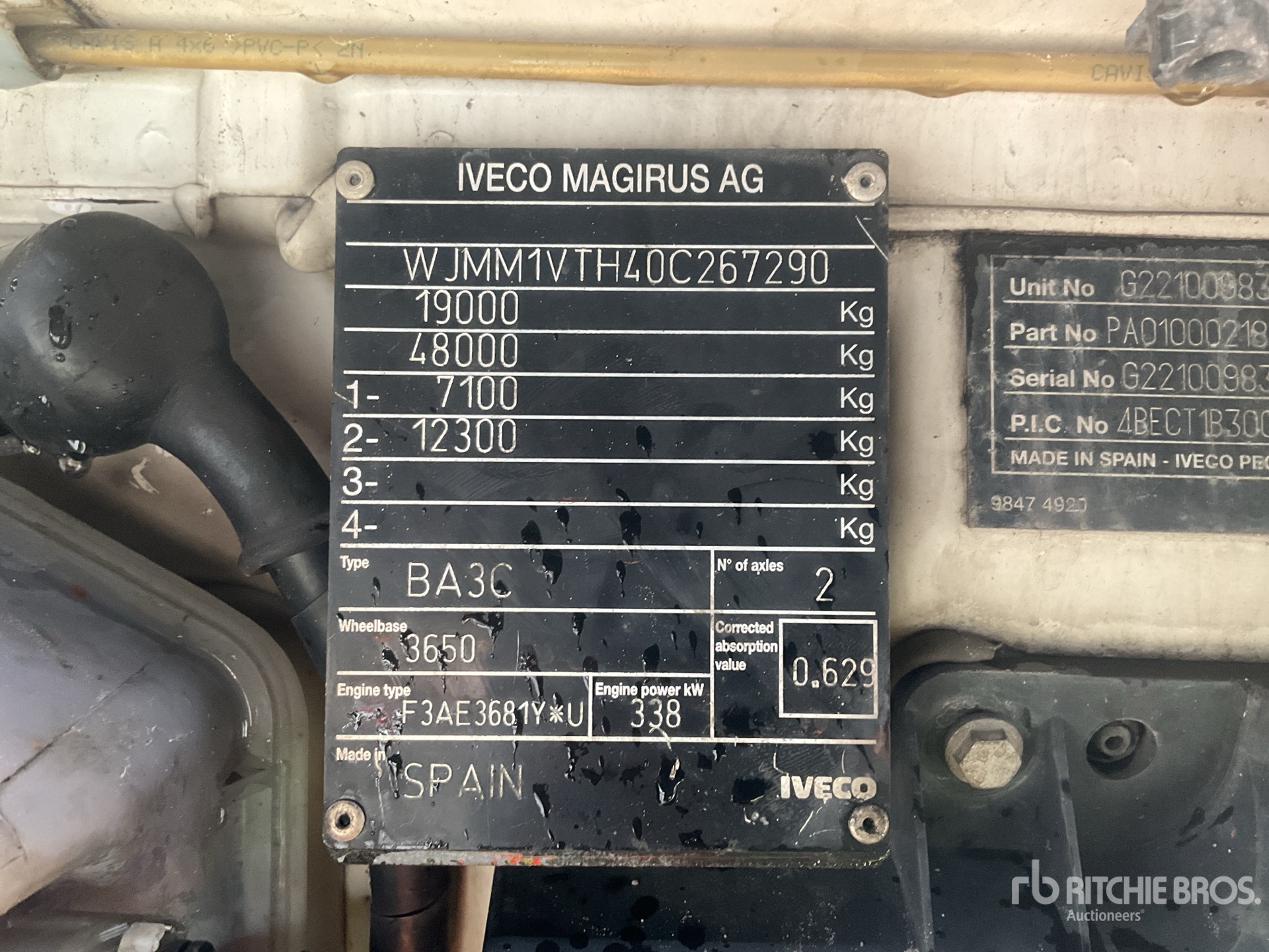 General Appearance with Numer seryjny/numer identyfikacyjny pojazdu