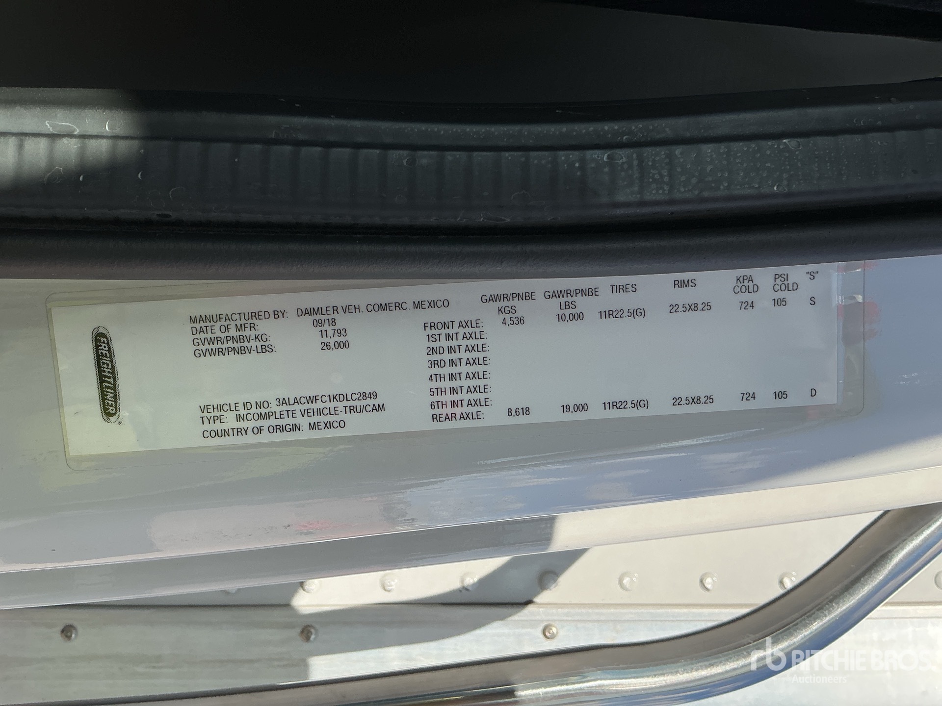 General Appearance with Seriennummer / FIN