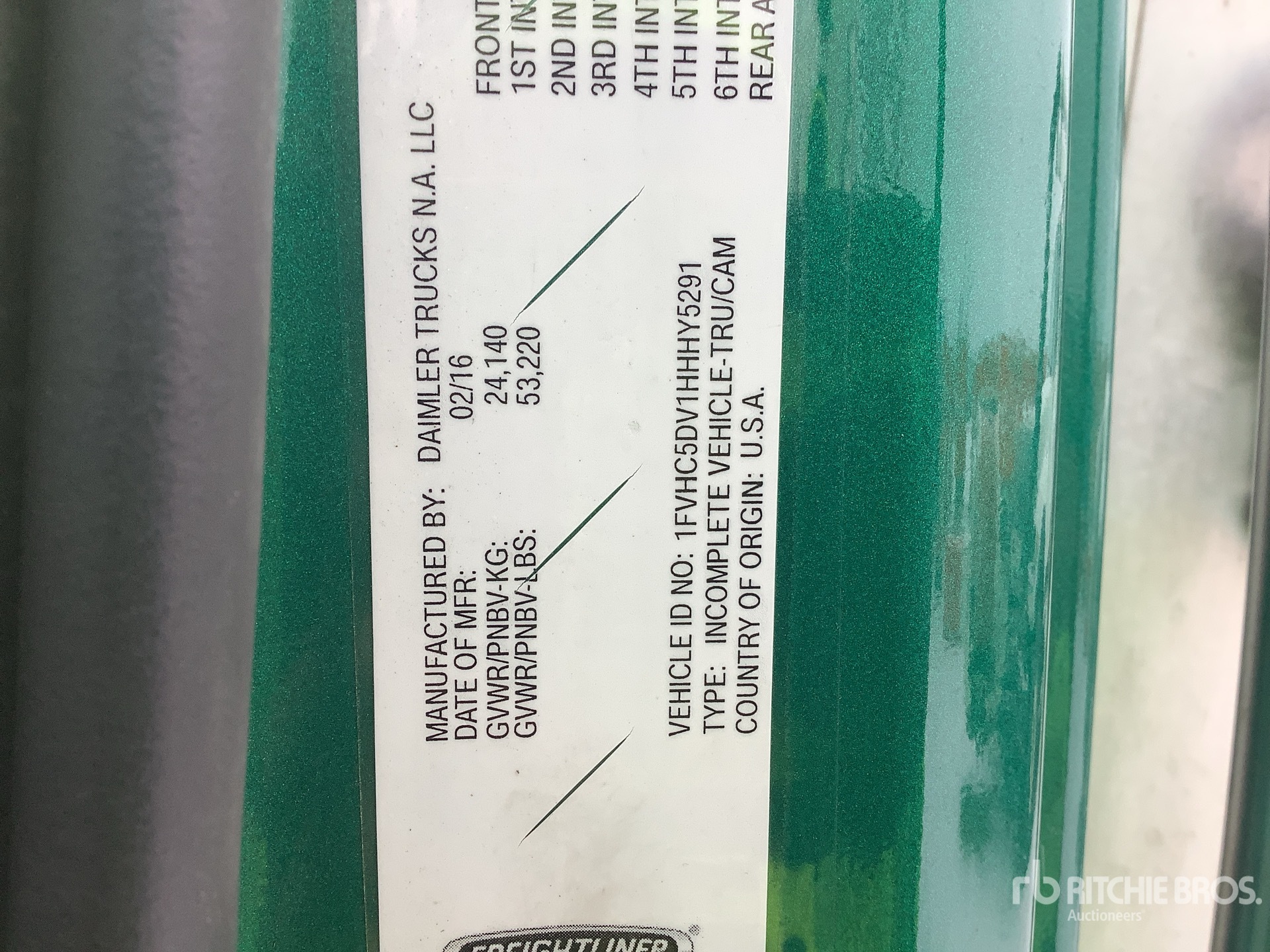 General Appearance with N.º de serie/VIN