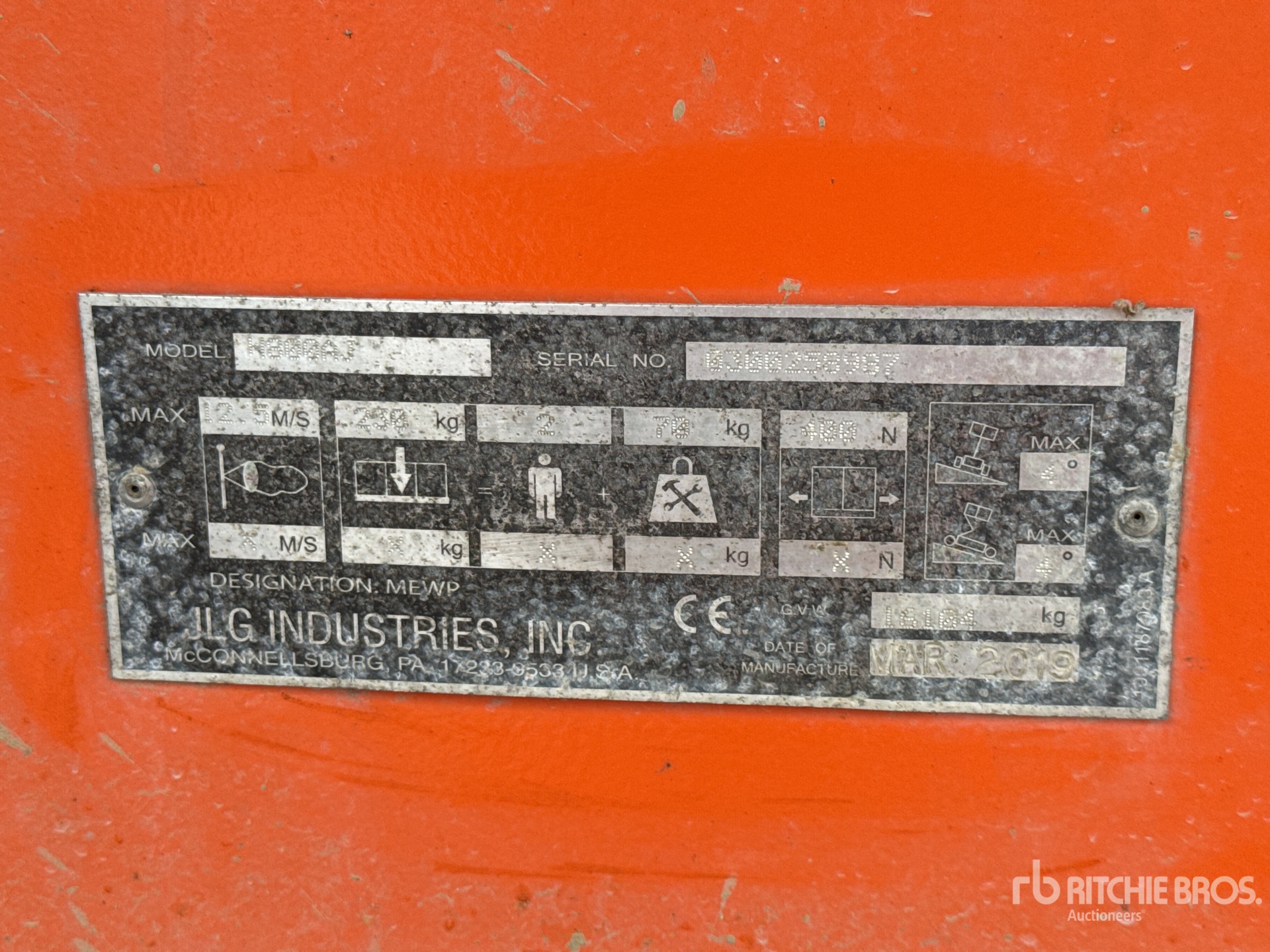 General Appearance with N.º de serie/VIN