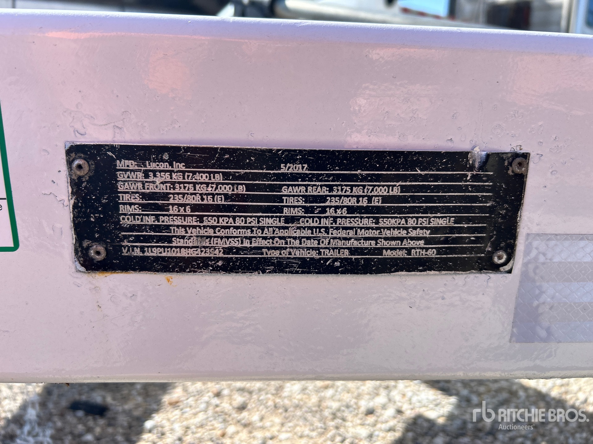 General Appearance with N.º de serie/VIN