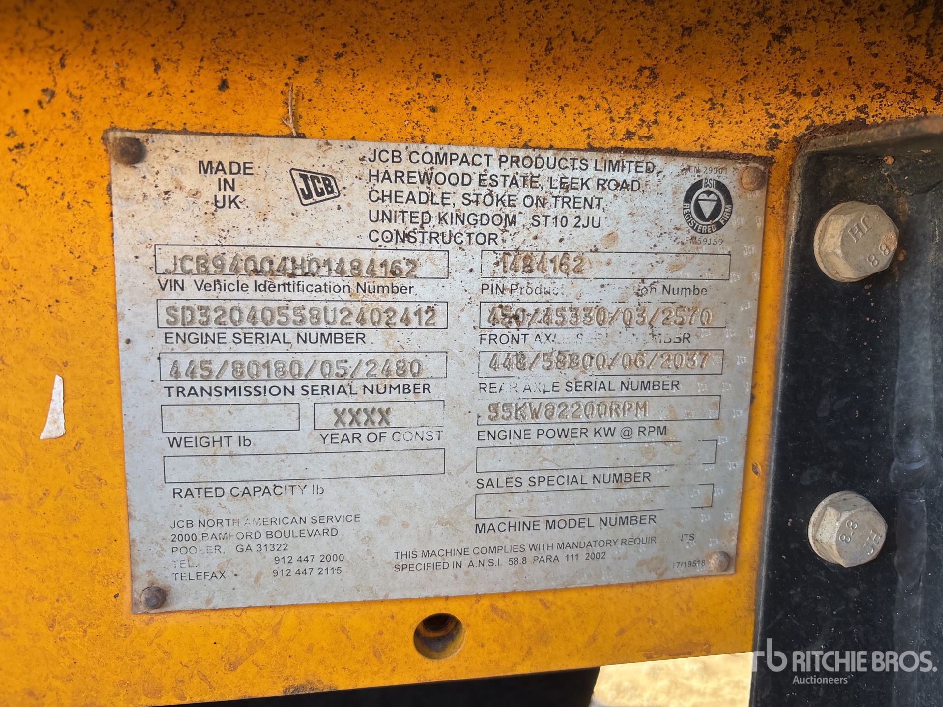 General Appearance with Seriennummer / FIN