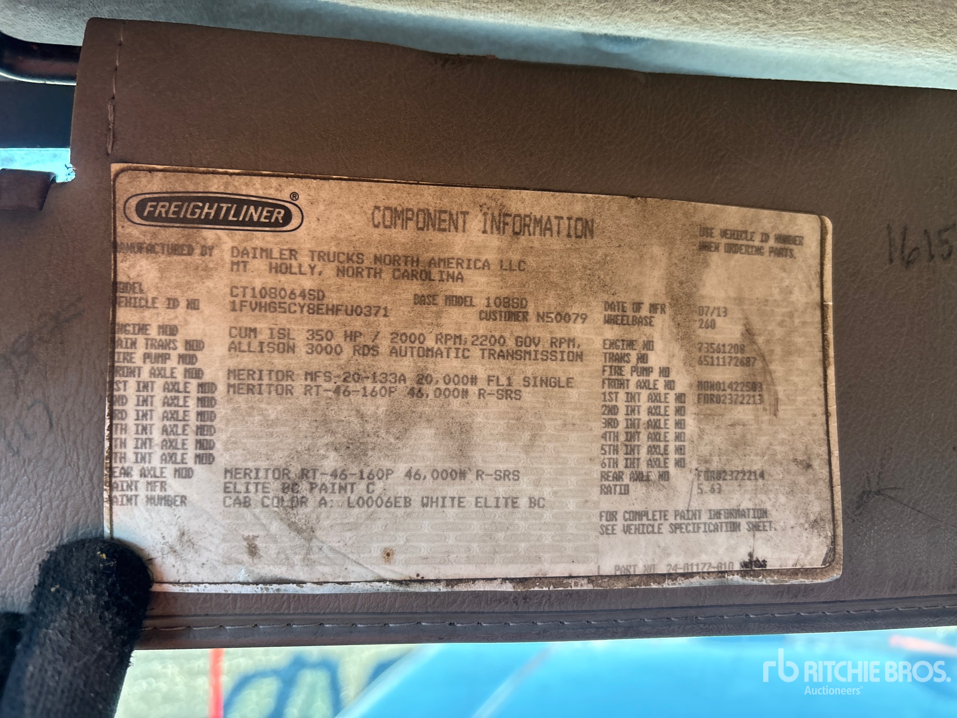 General Appearance with N.º de serie/VIN