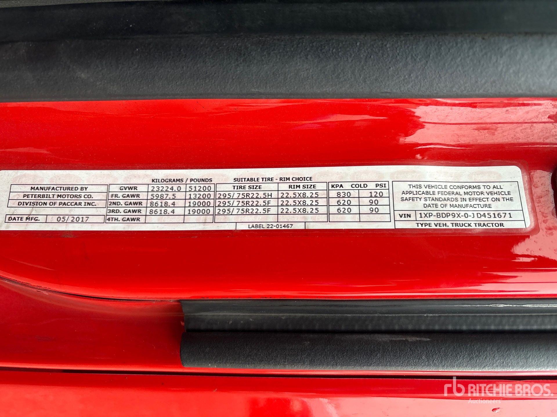 General Appearance with N.º de serie/VIN