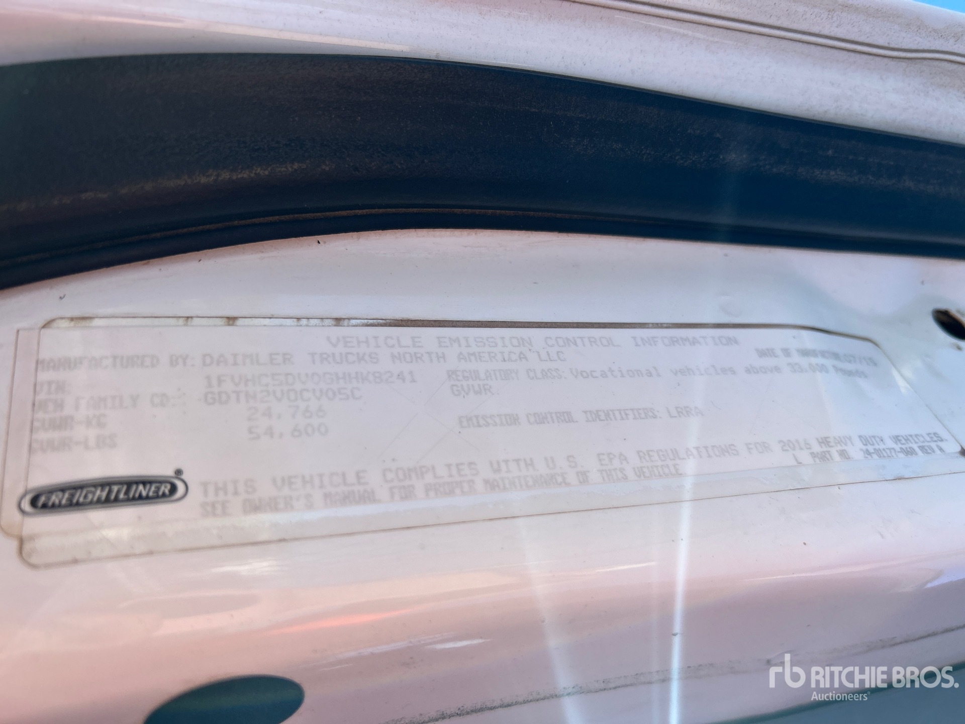 General Appearance with N.º de serie/VIN