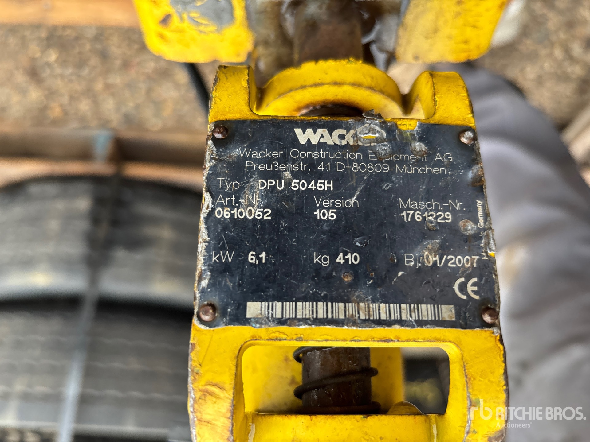 General Appearance with N.º de serie/VIN