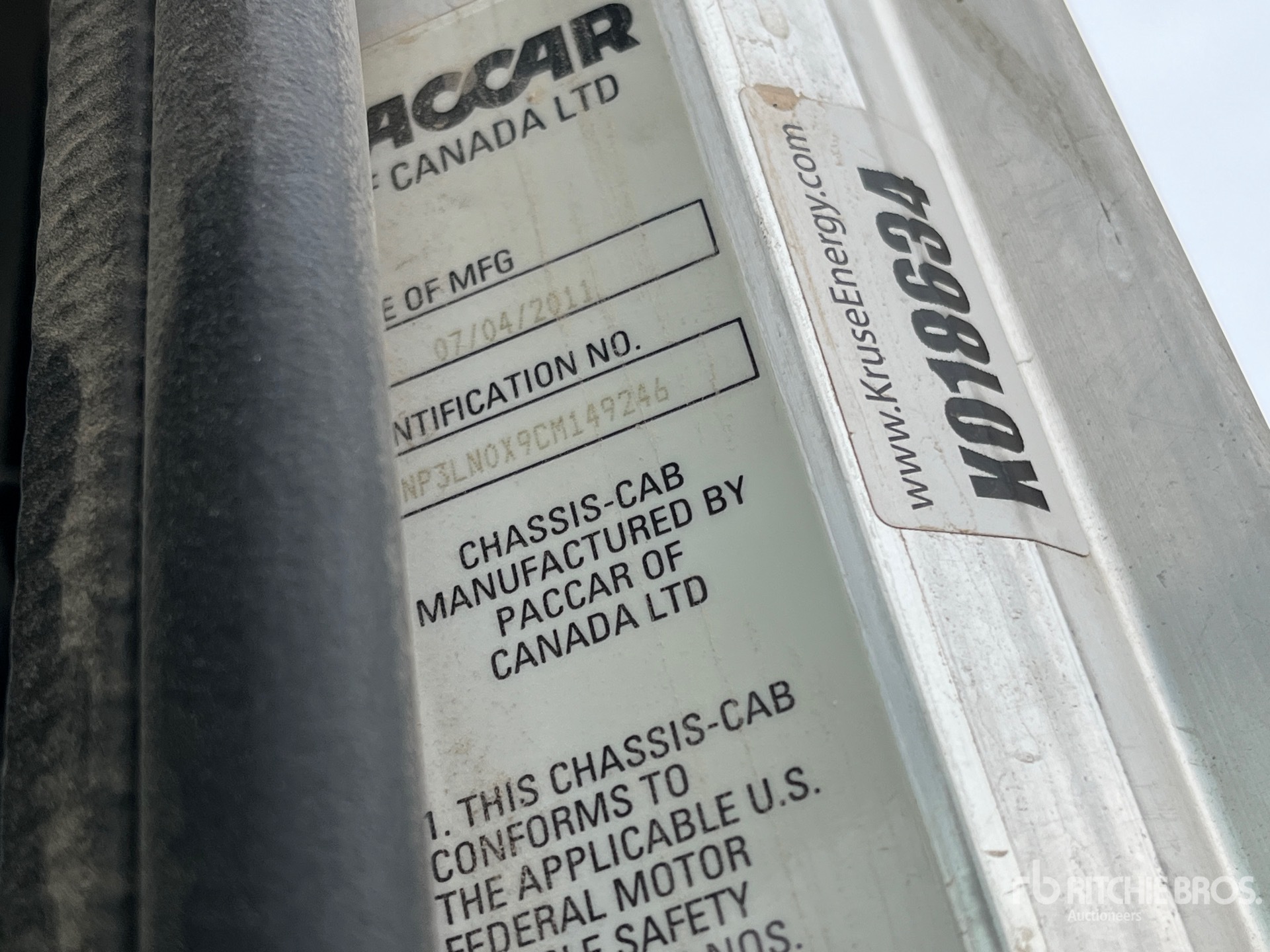 General Appearance with N.º de serie/VIN