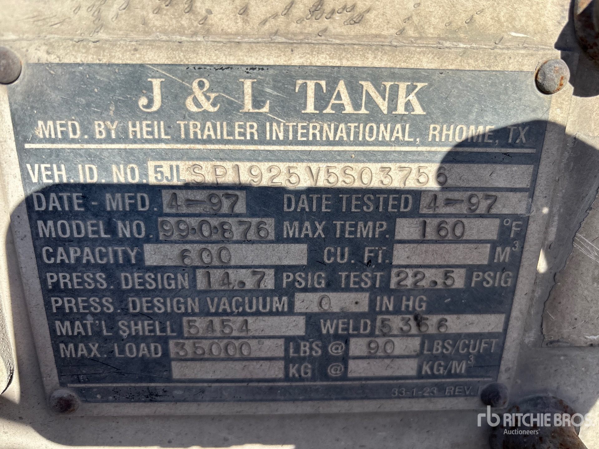 General Appearance with Numero seriale/numero d’identificazione del veicolo (VIN)