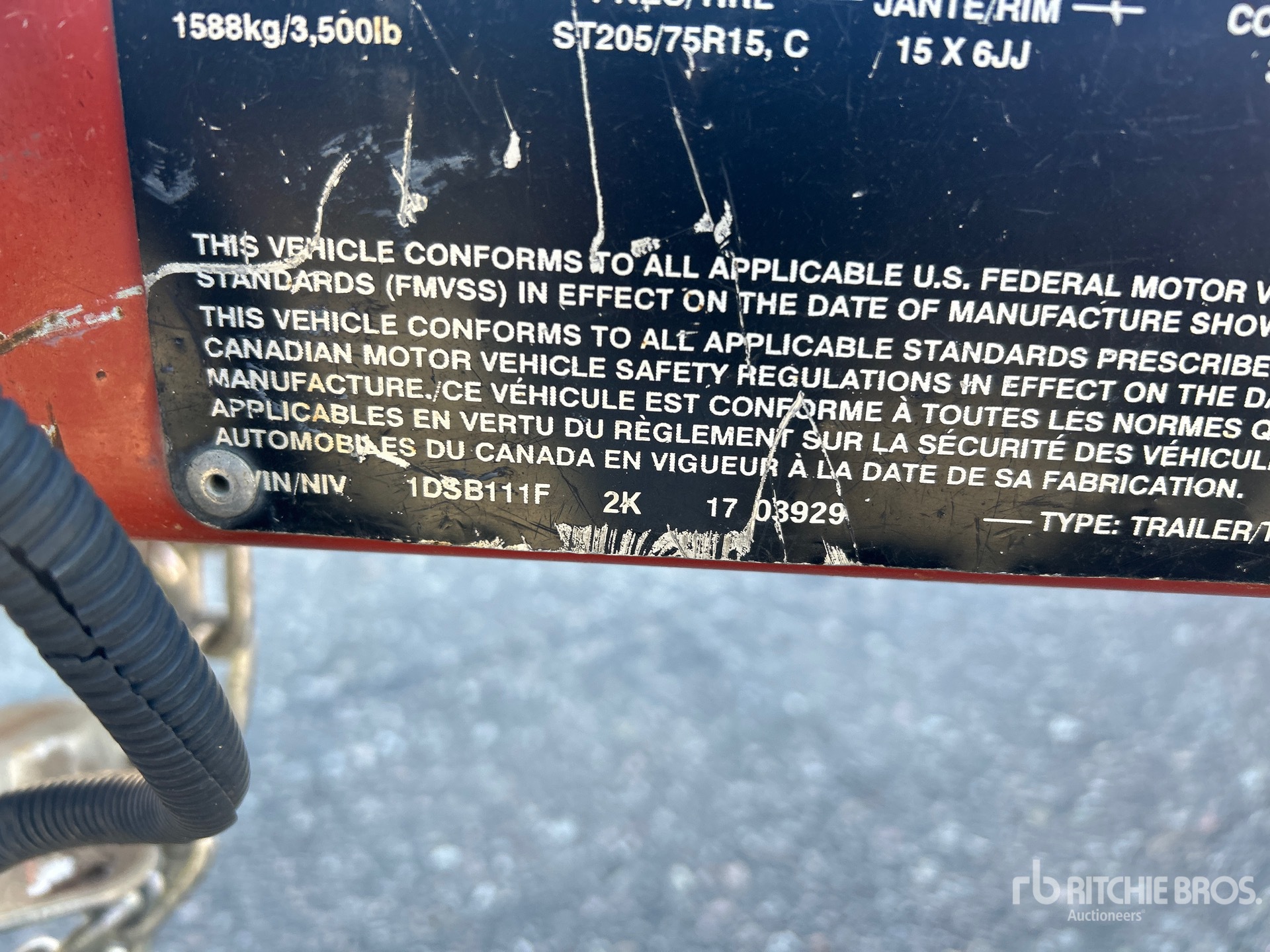 General Appearance with N.º de serie/VIN