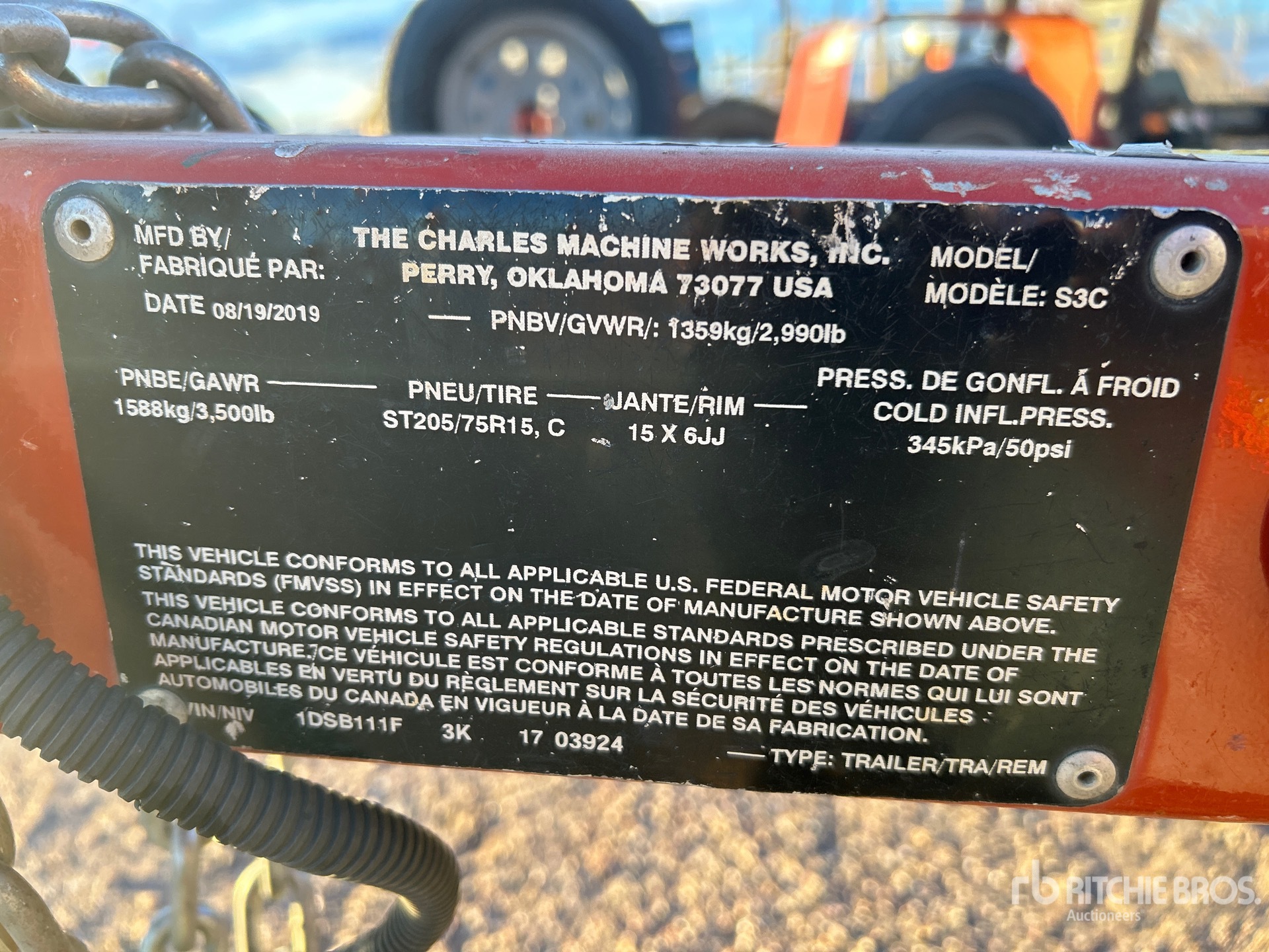 General Appearance with N.º de serie/VIN