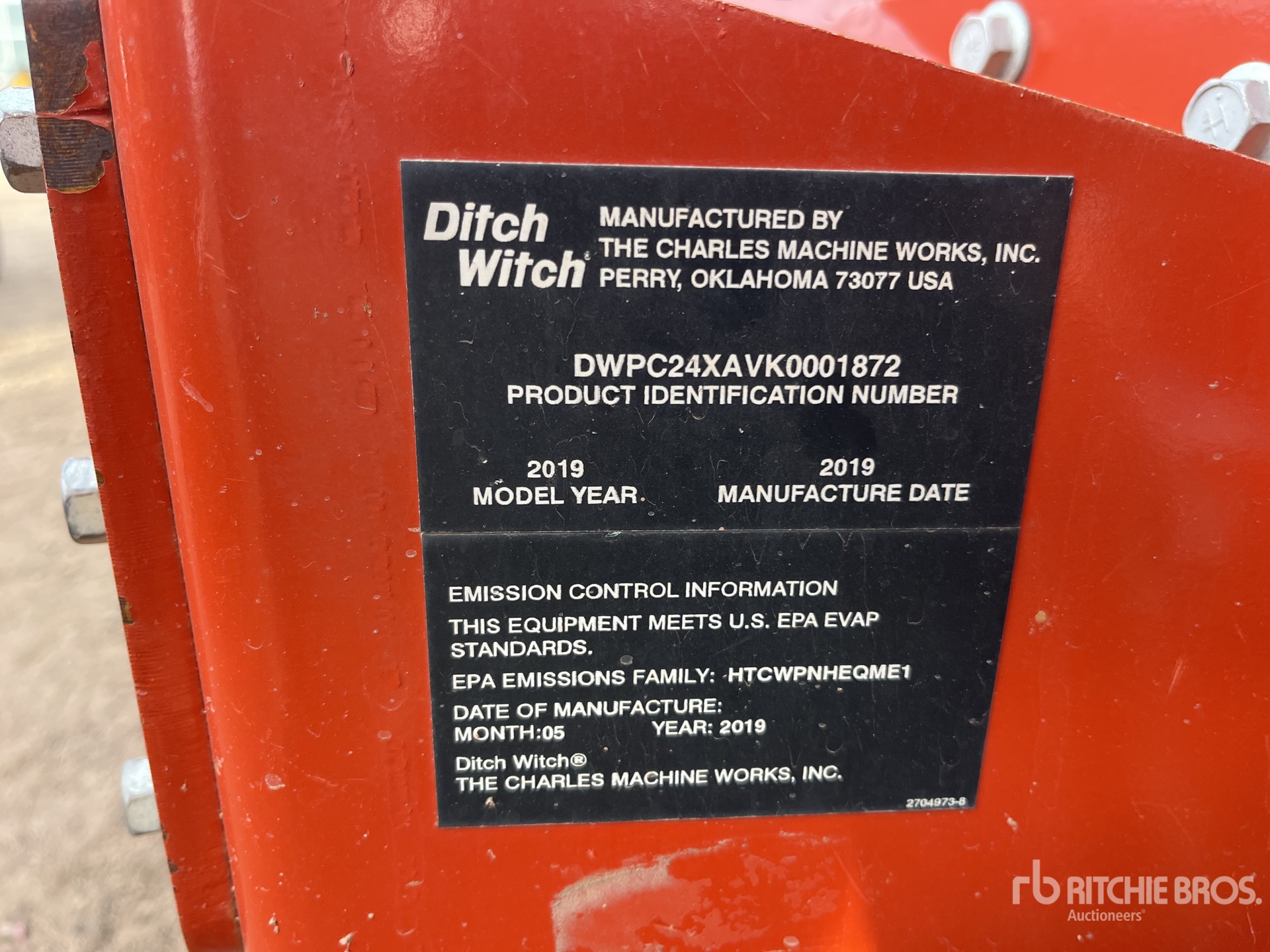 General Appearance with Numer seryjny/numer identyfikacyjny pojazdu