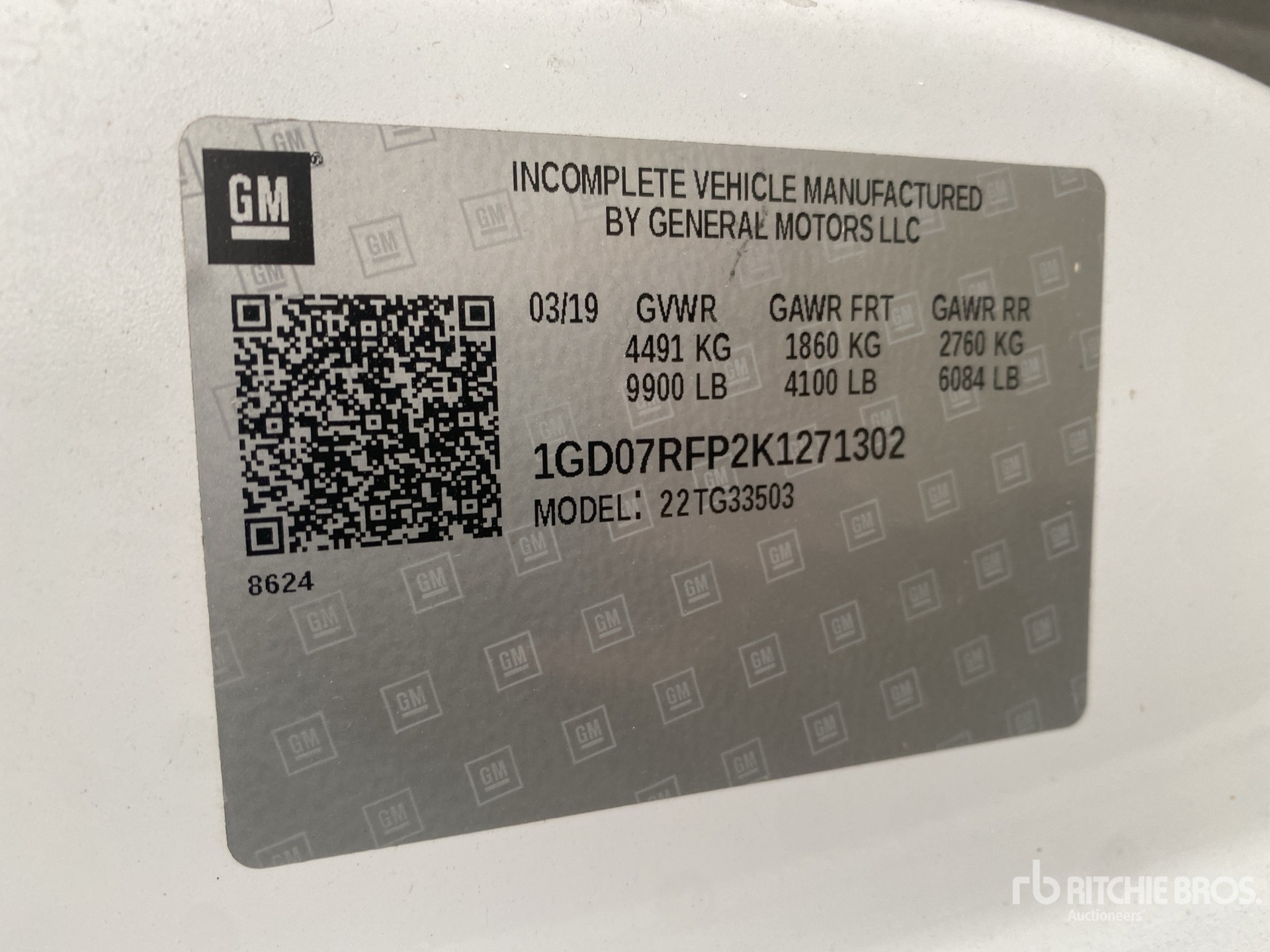 General Appearance with N.º de serie/VIN