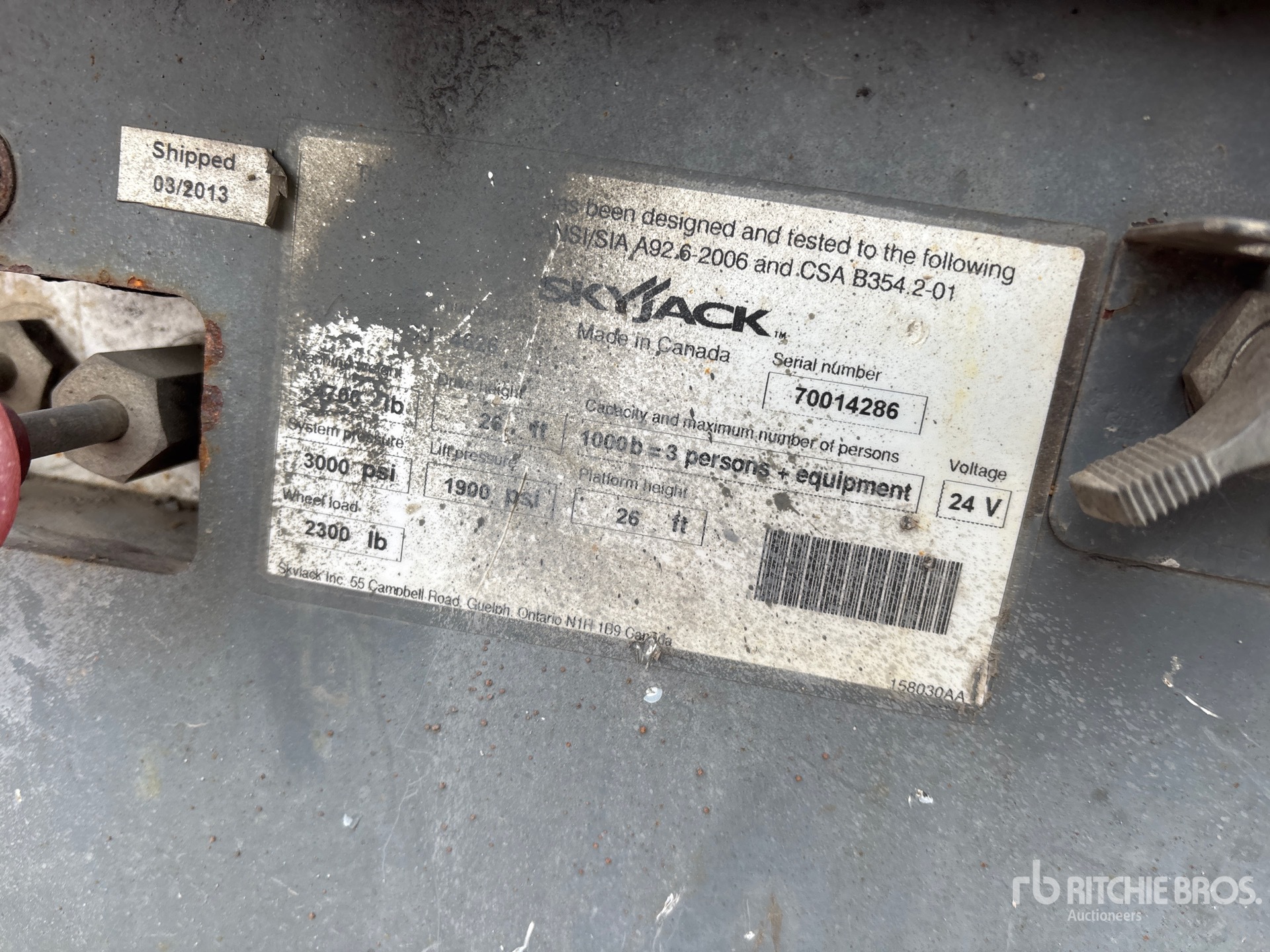 General Appearance with N.º de serie/VIN