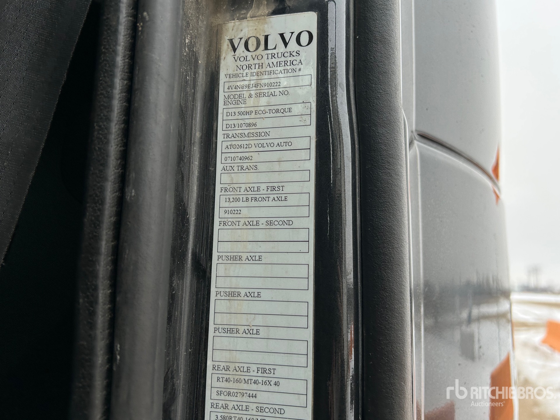 General Appearance with Numéro de série/Numéro d'identification du véhicule automobile