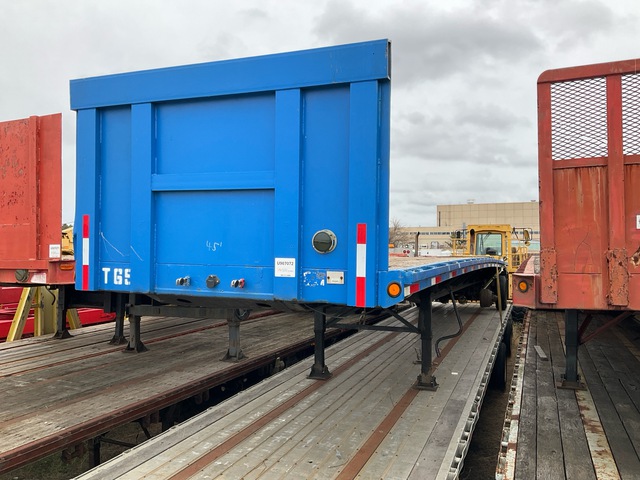 1980 Great Dane 45 ft T/A Flatbed Trailer