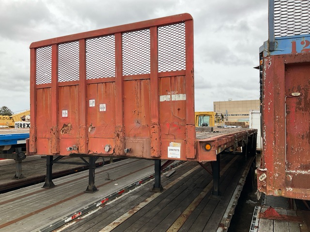 1990 Great Dane 45 ft T/A Flatbed Trailer