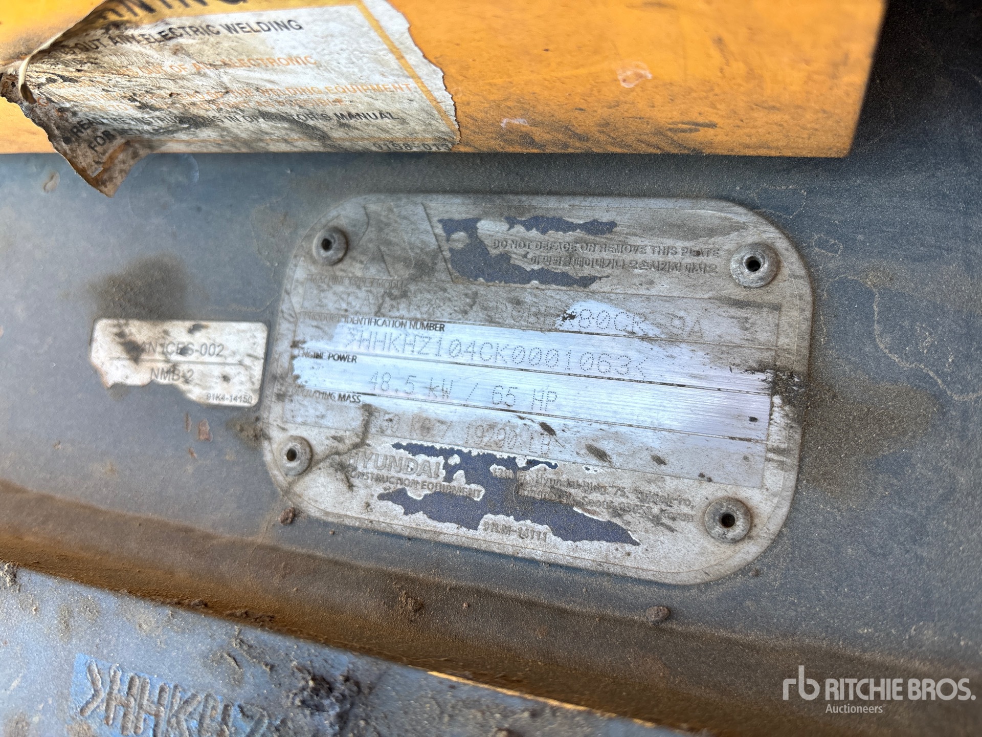 General Appearance with N.º de serie/VIN