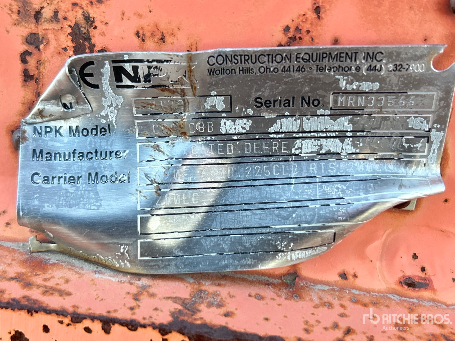 General Appearance with Numer seryjny/numer identyfikacyjny pojazdu