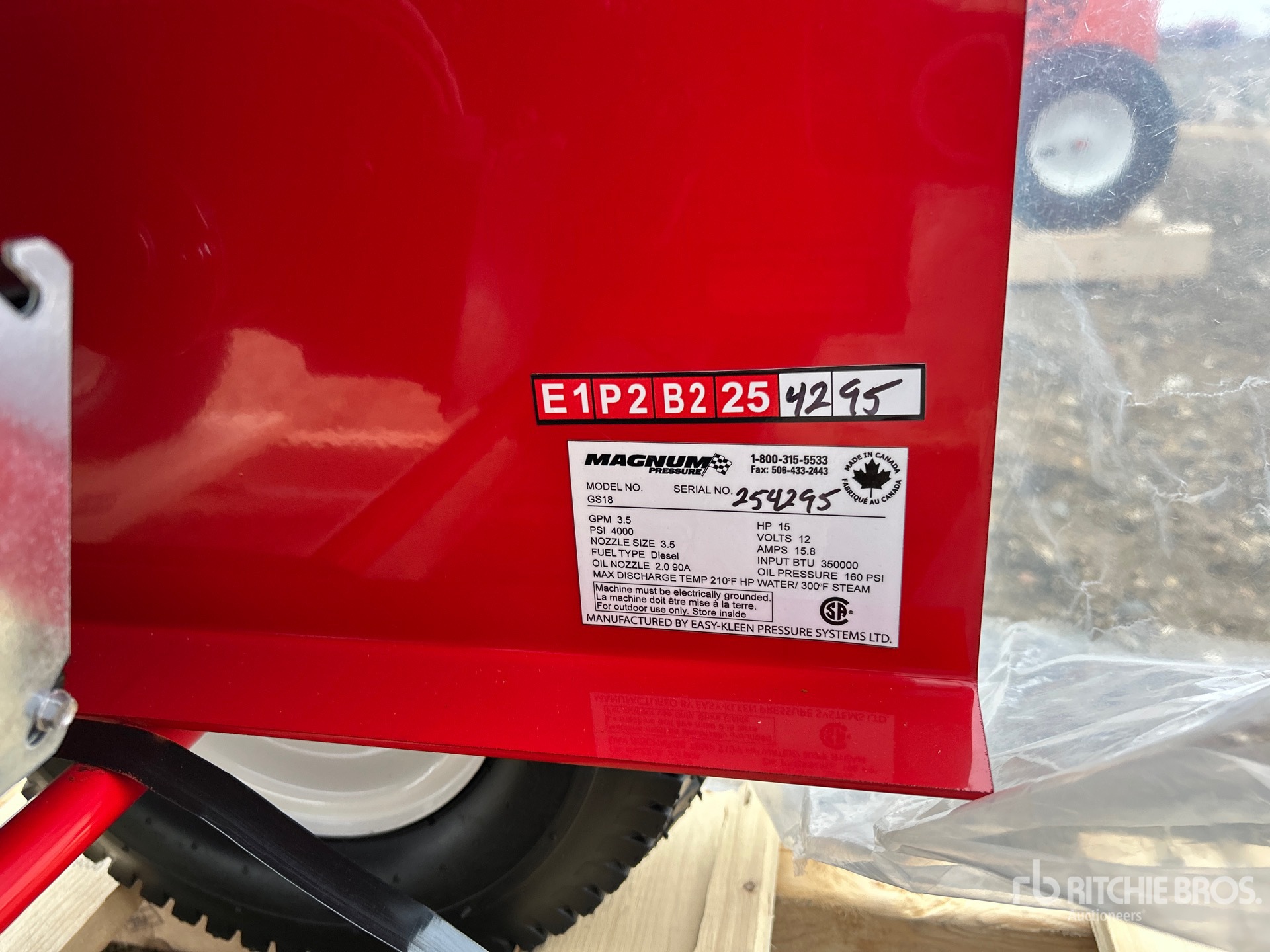 General Appearance with N.º de serie/VIN