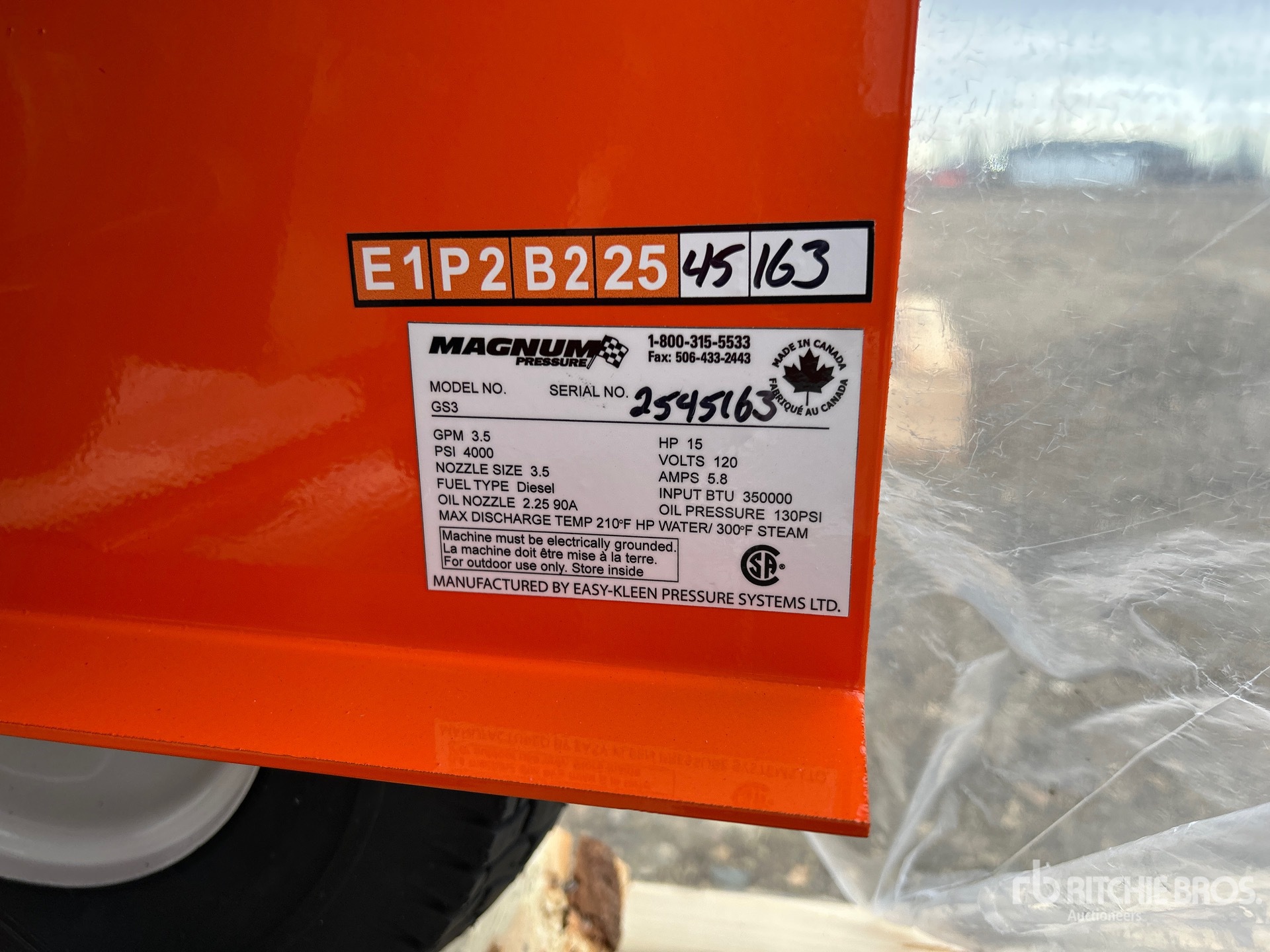 General Appearance with N.º de serie/VIN