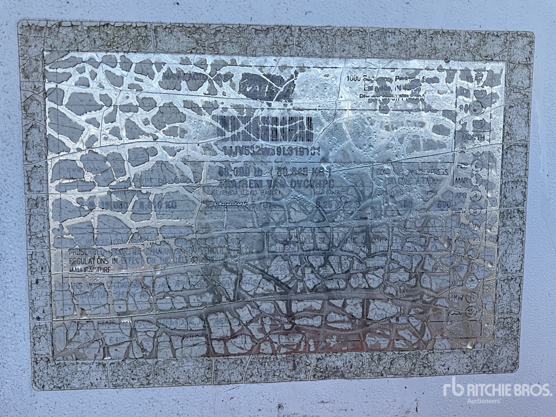 General Appearance with N.º de serie/VIN