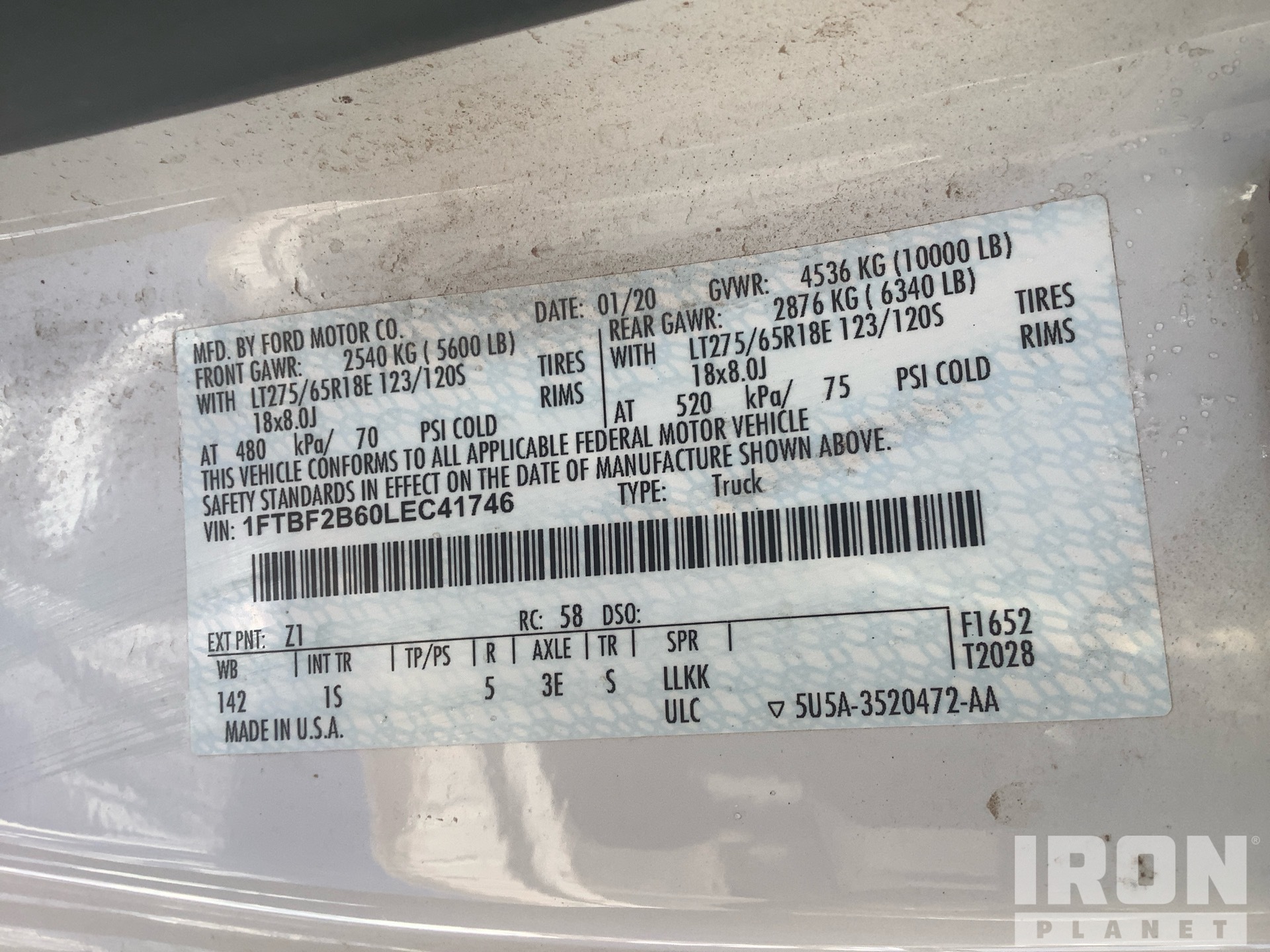 General Appearance with Numer seryjny/numer identyfikacyjny pojazdu